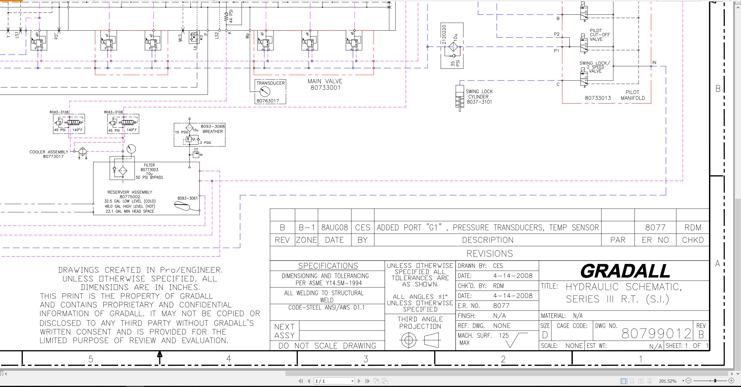 Gradall Excavator XL3310III Operators Parts Service Manual (4)