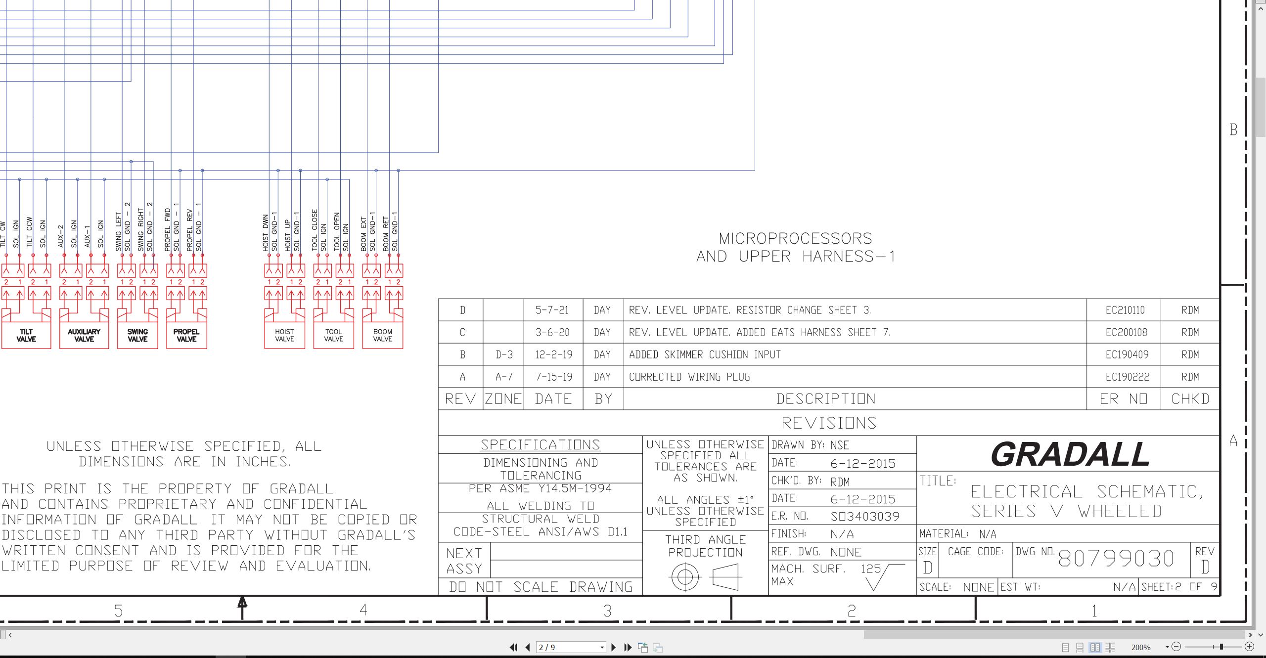 Gradall Excavator XL3330V Operators Parts Service Manual (3)