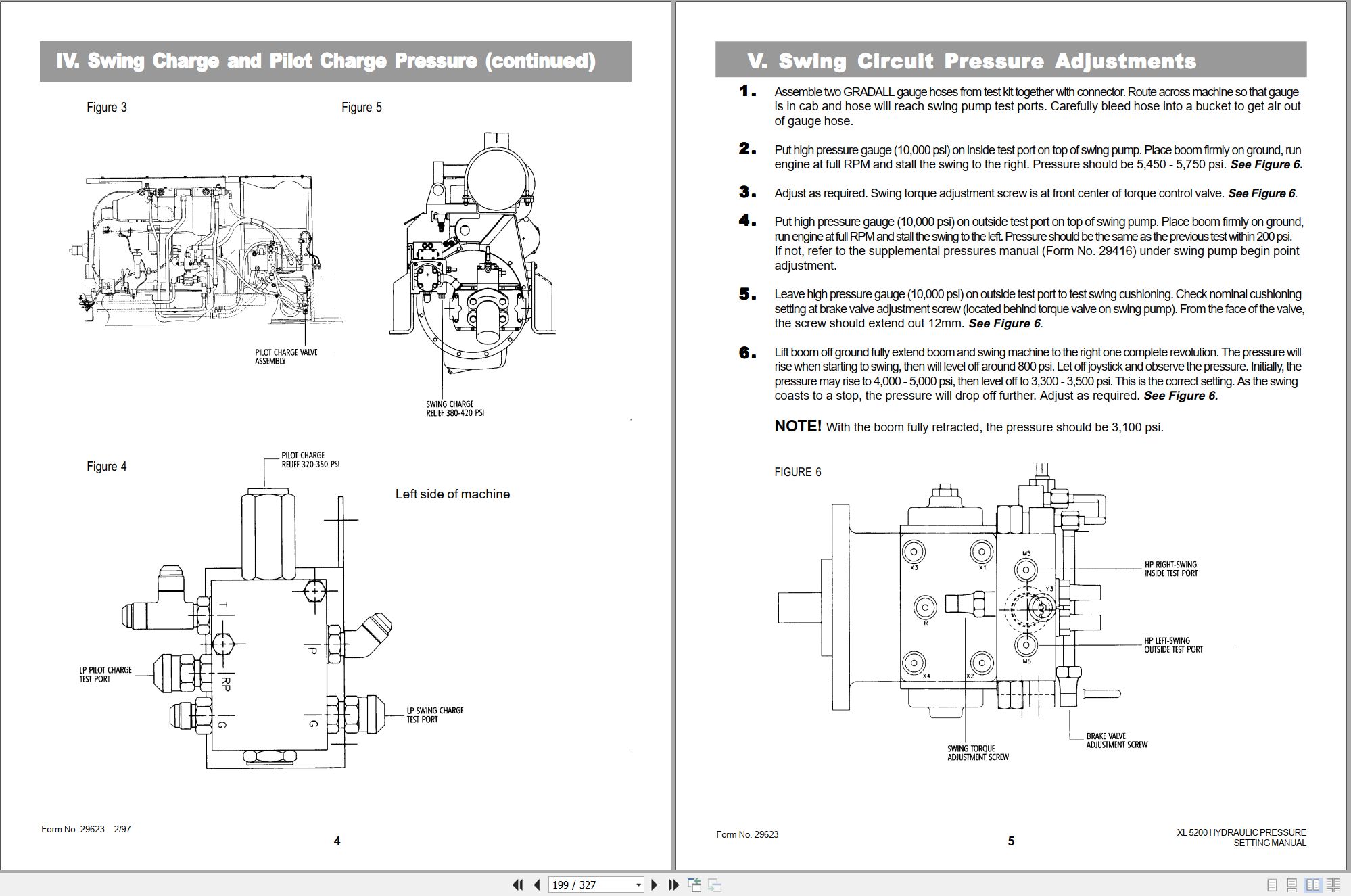 Gradall Excavator XL4000 Operators Parts Technical Manual (2)