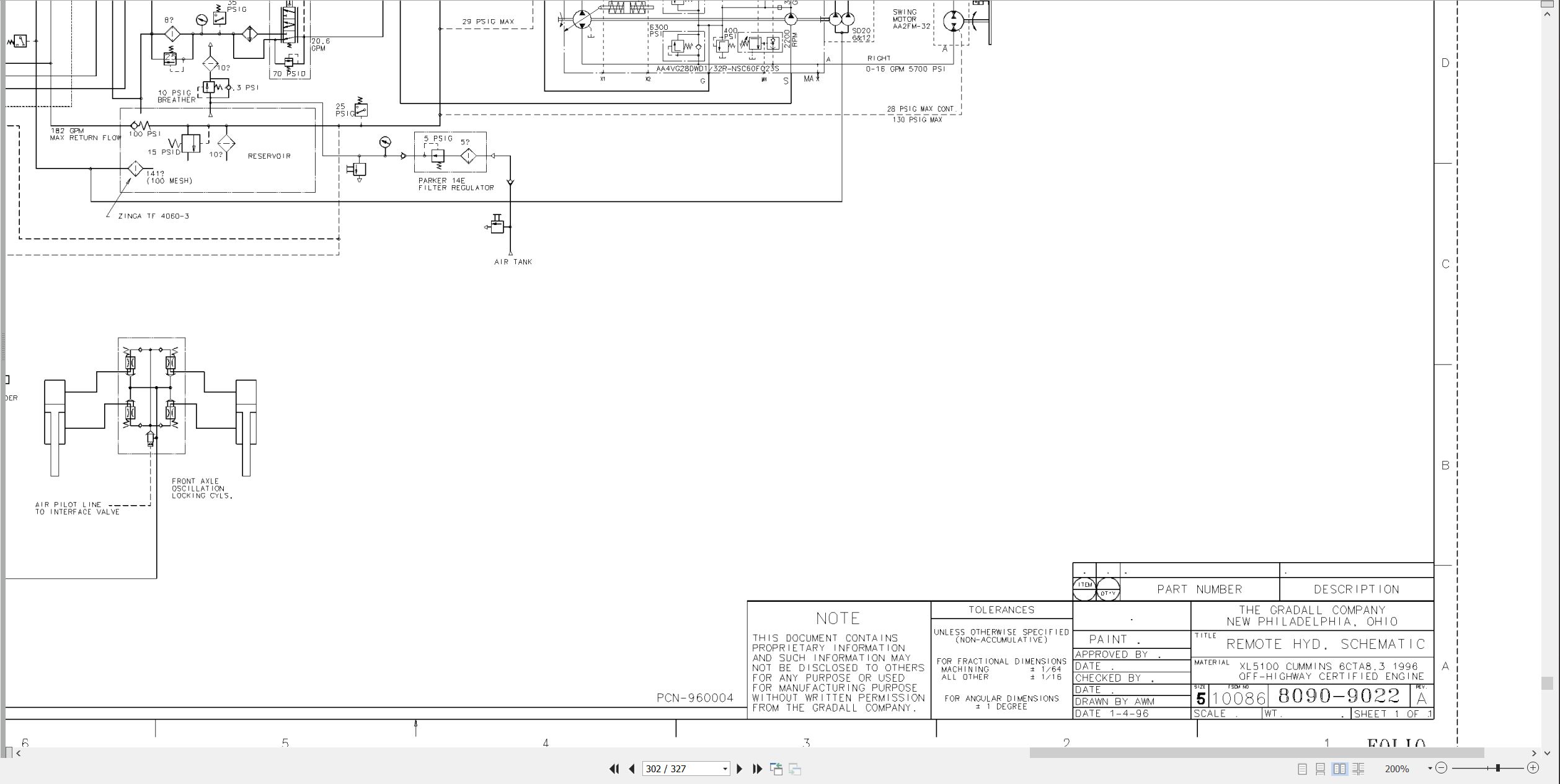 Gradall Excavator XL4000 Operators Parts Technical Manual (3)