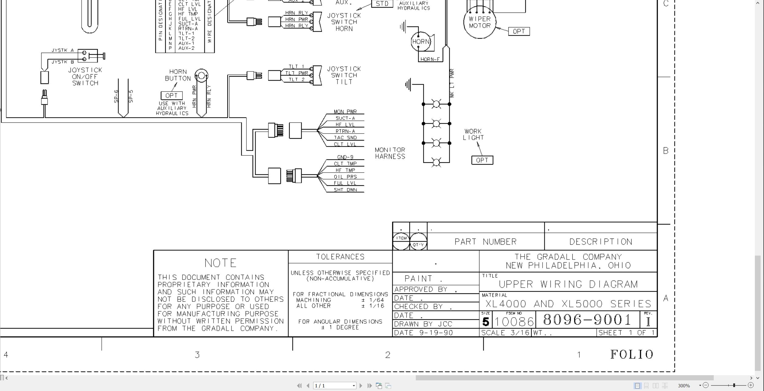 Gradall Excavator XL4000 Operators Parts Technical Manual (4)