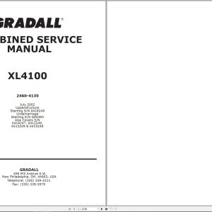 Gradall Excavator XL4100 Operators Parts Service Manual (1)