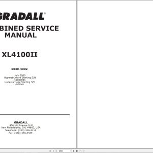 Gradall Excavator XL4100II Operators Parts Service Manual (1)