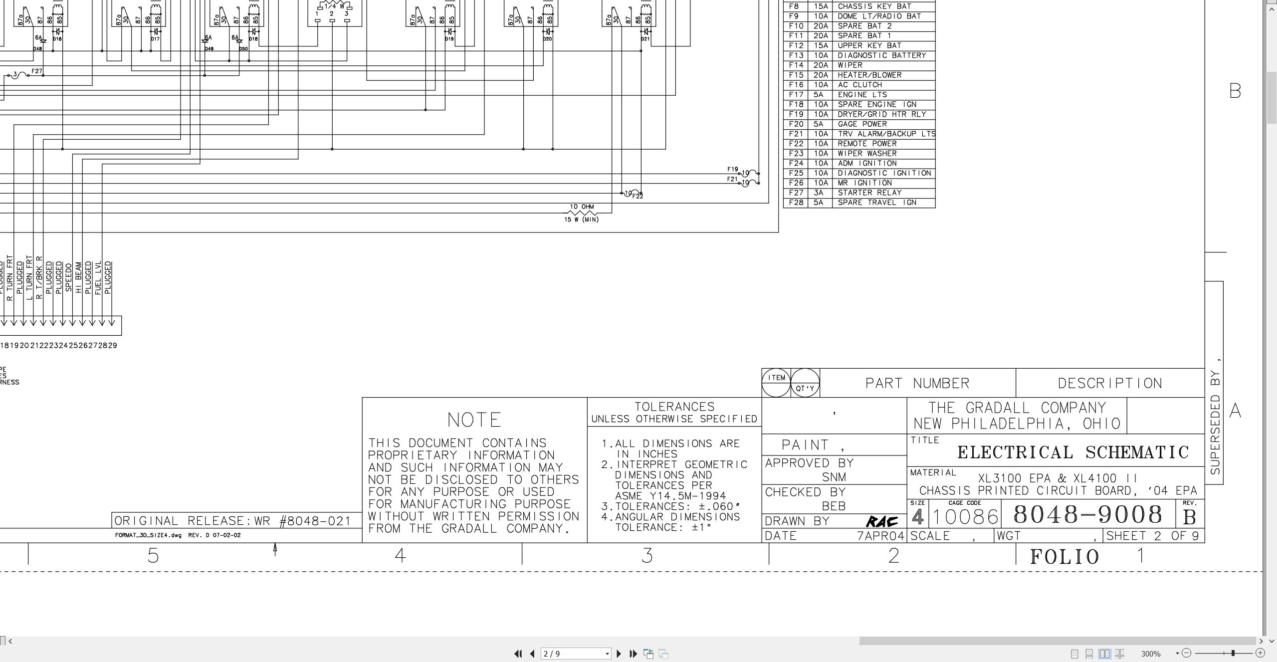 Gradall Excavator XL4100II Operators Parts Service Manual (4)