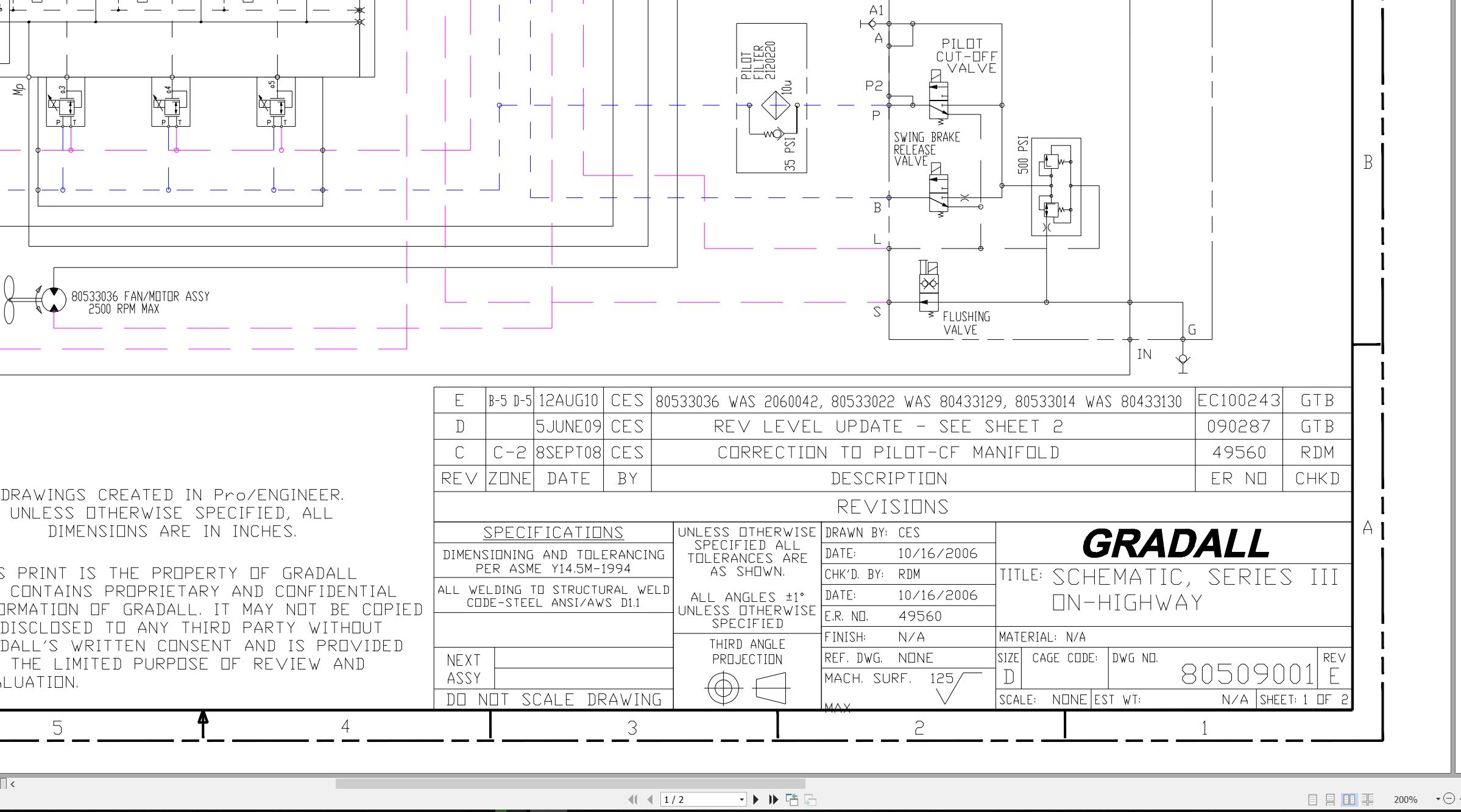Gradall Excavator XL4100III Operators Parts Service Manual (4)