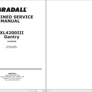 Gradall Excavator XL4200III Operators Parts Service Manual (1)