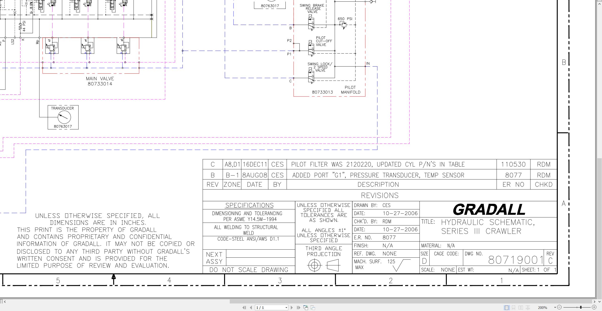 Gradall Excavator XL4200III Operators Parts Service Manual (4)