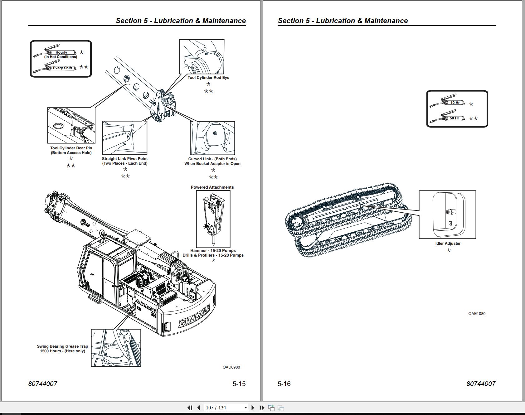 Gradall Excavator XL4210V Operators Parts Manual EN FR (2)