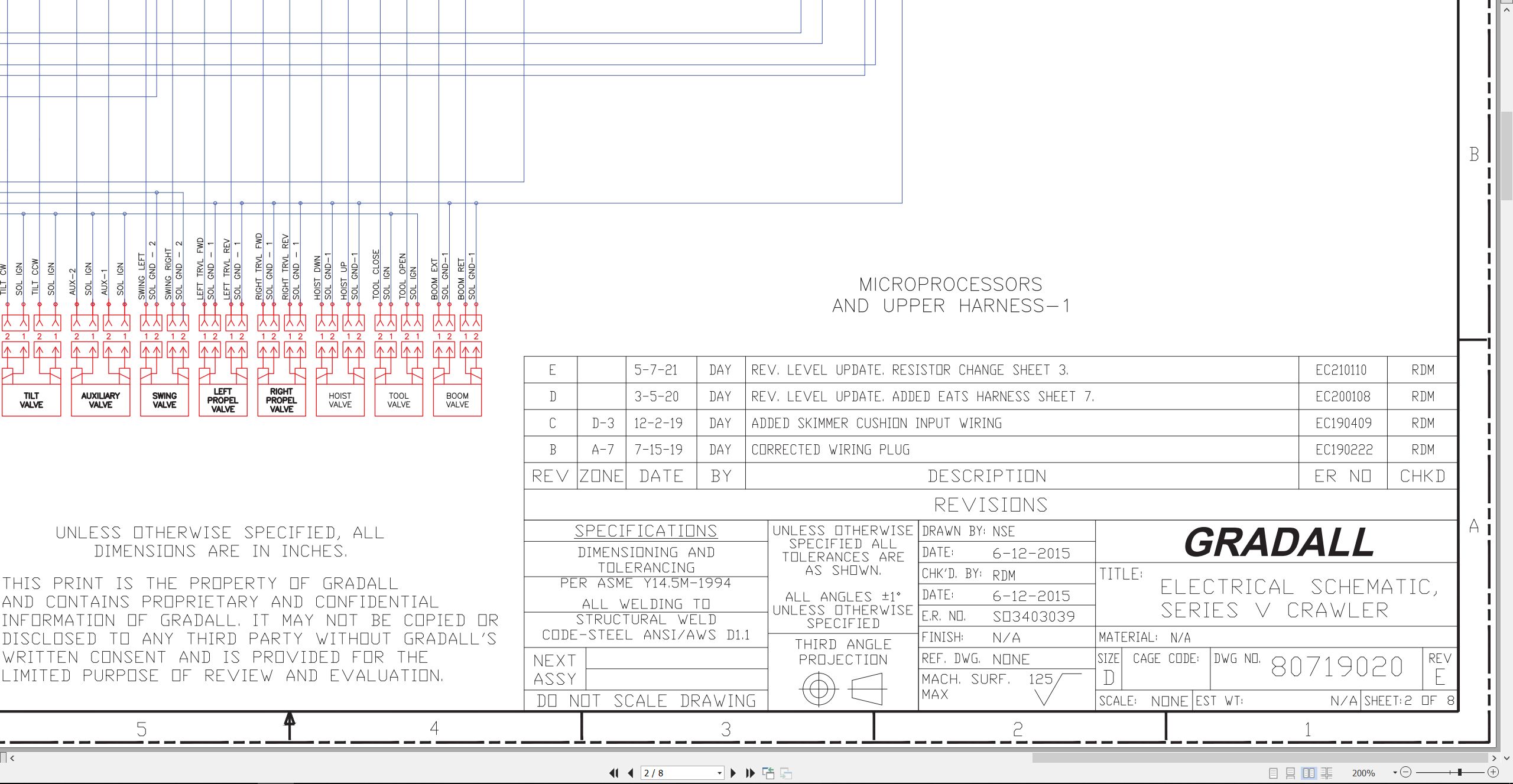 Gradall Excavator XL4210V Operators Parts Manual EN FR (3)