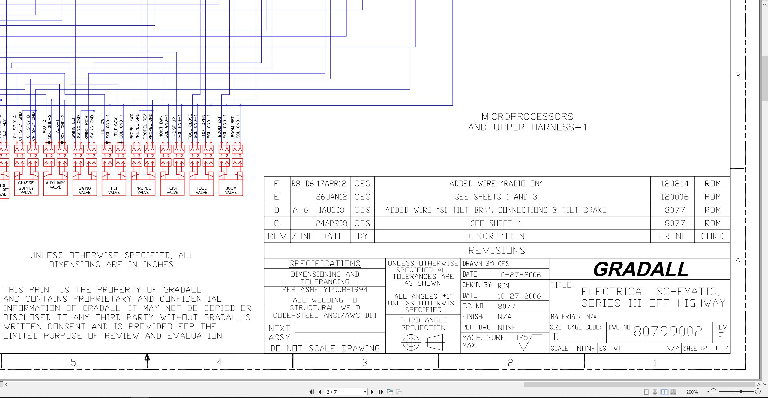 Gradall Excavator XL4300III Operators Parts Service Manual (3)