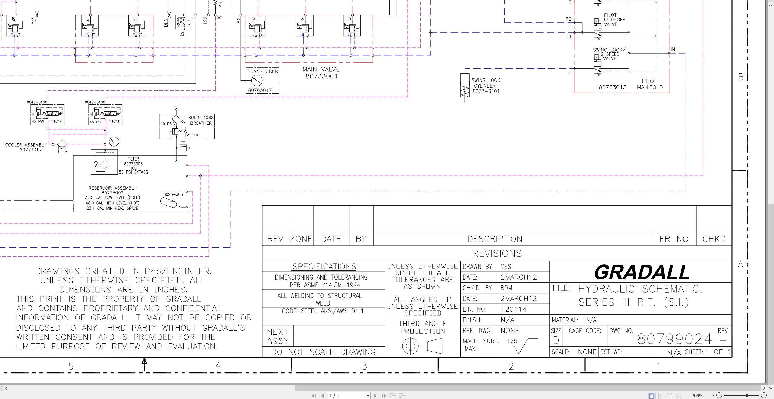 Gradall Excavator XL4310 Operators Parts Service Manual (4)