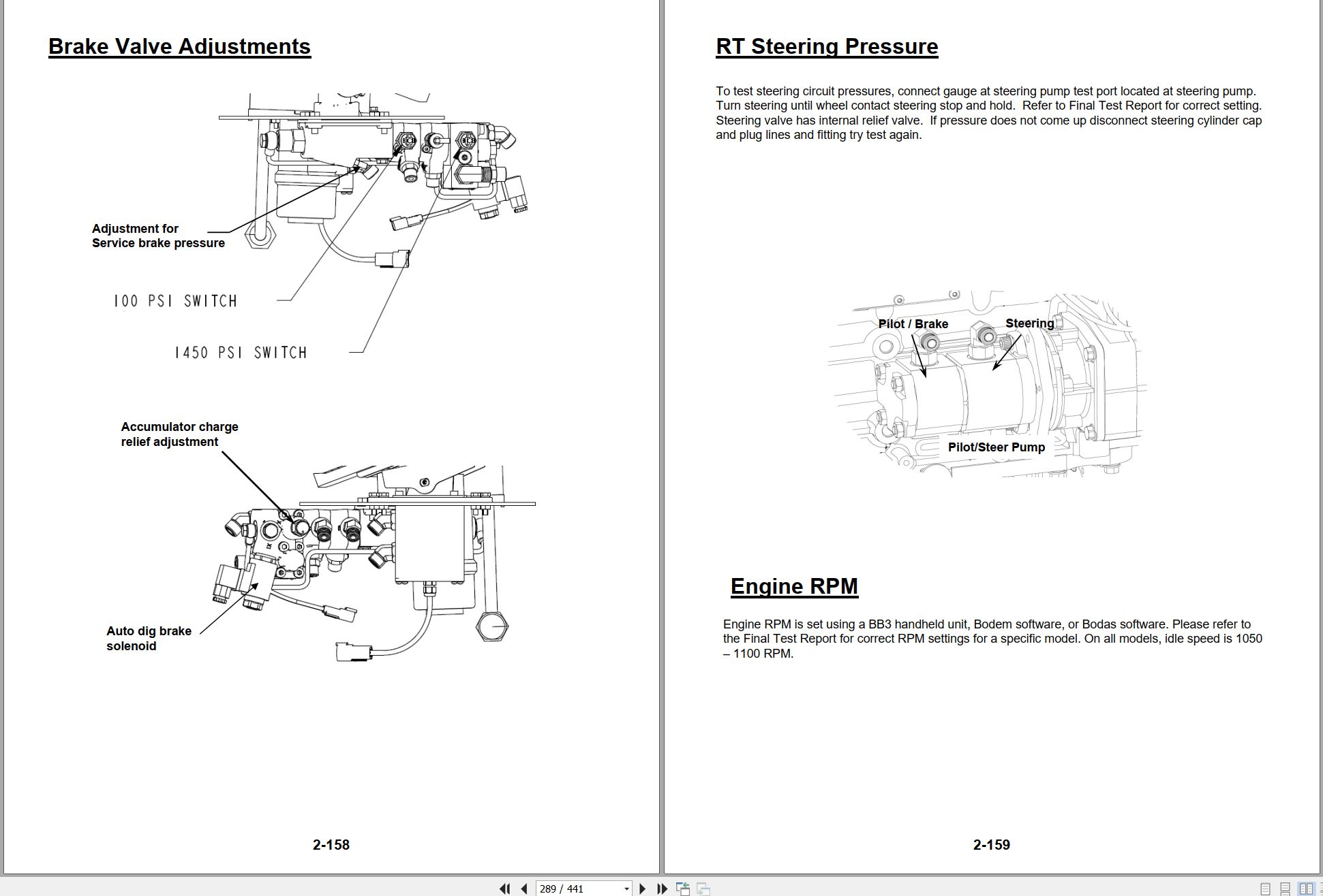 Gradall Excavator XL4310III Operators Parts Service Manual (2)