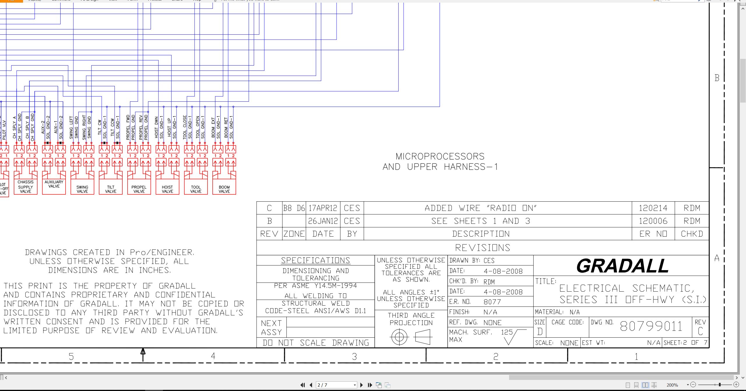 Gradall Excavator XL4310III Operators Parts Service Manual (3)