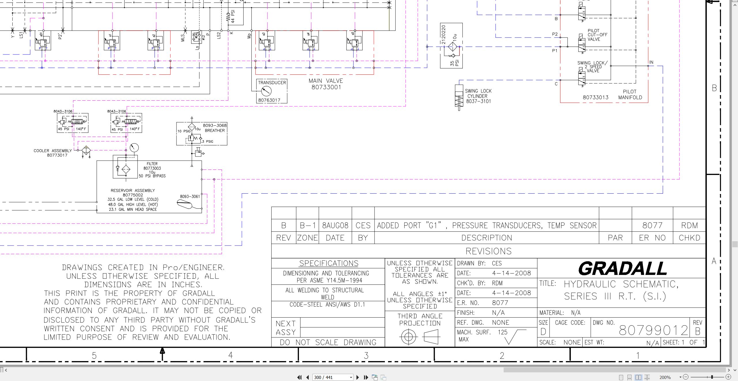 Gradall Excavator XL4320III Operators Parts Service Manual (3)