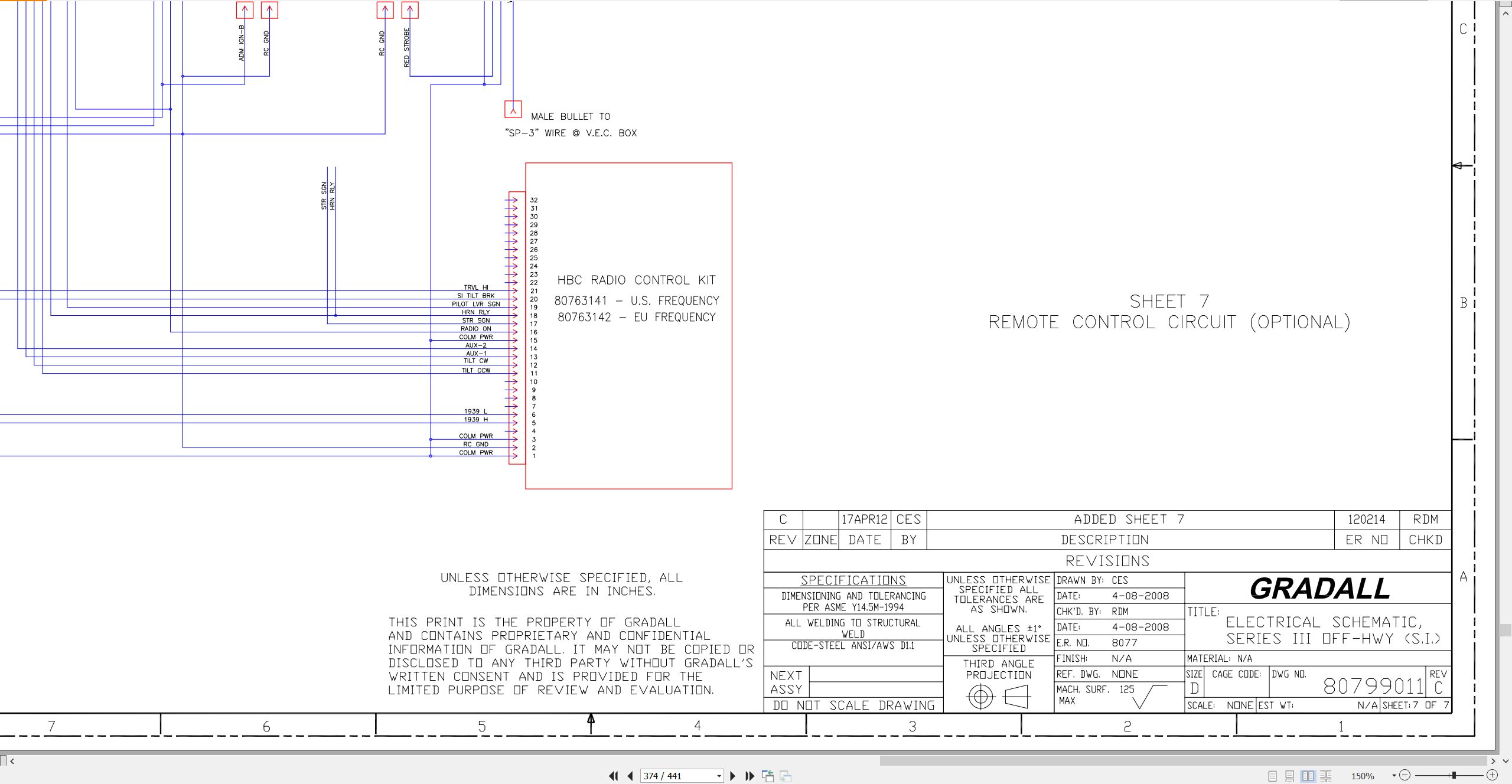 Gradall Excavator XL4320III Operators Parts Service Manual (4)