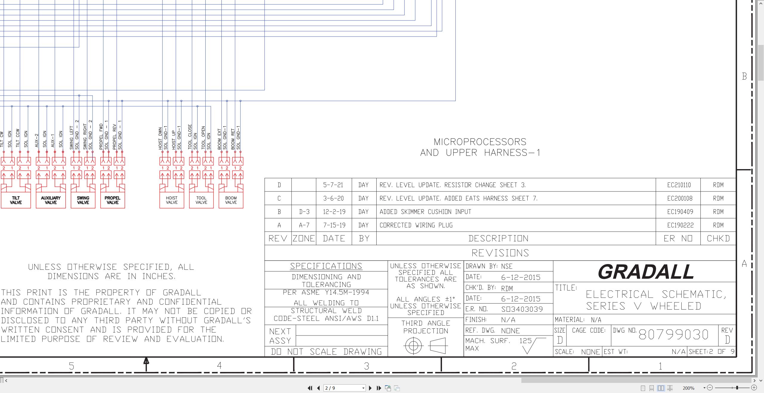 Gradall Excavator XL4320V Operators Parts Service Manual (4)