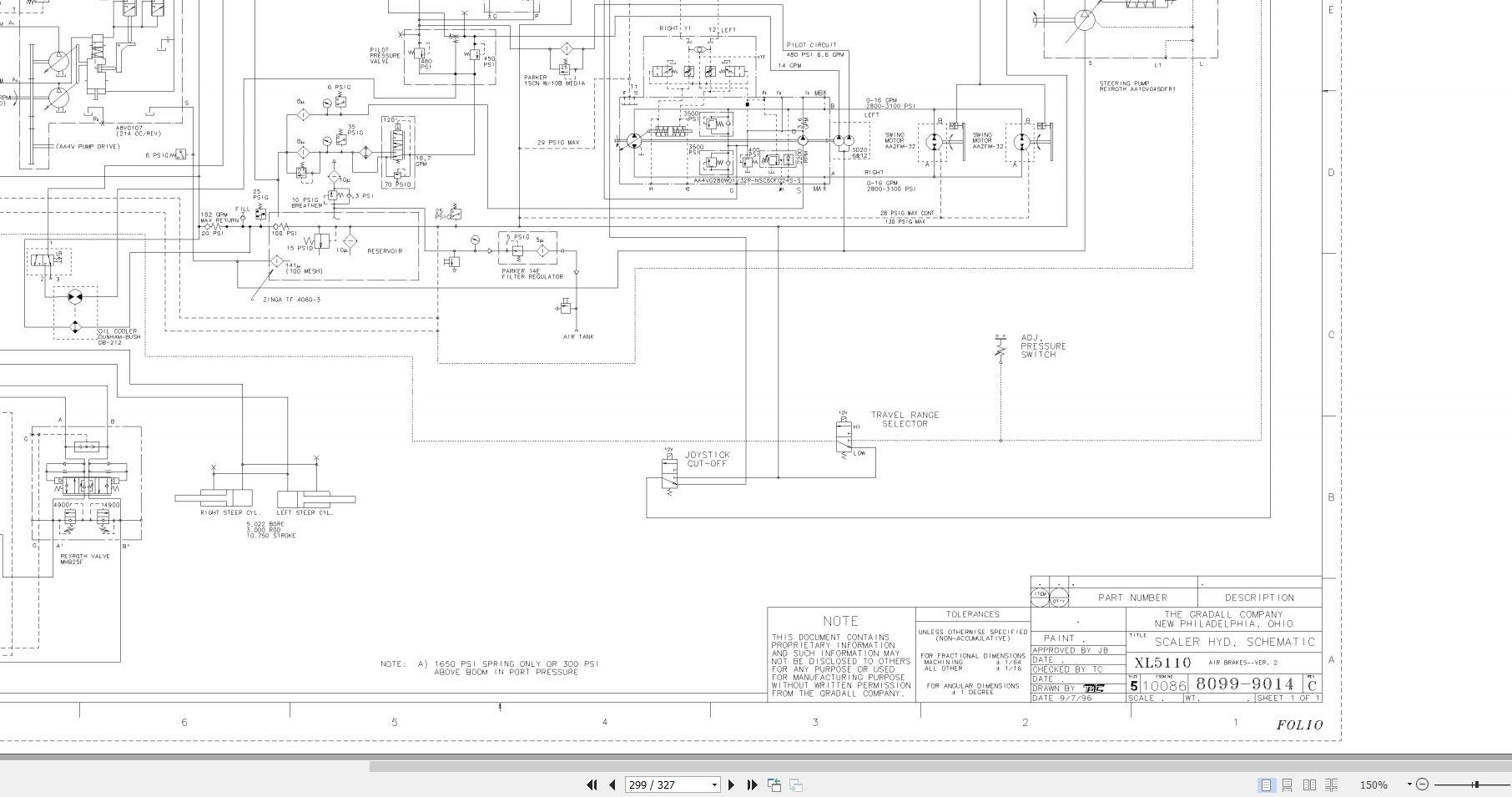 Gradall Excavator XL5000 Operators Parts Technical Manual (3)