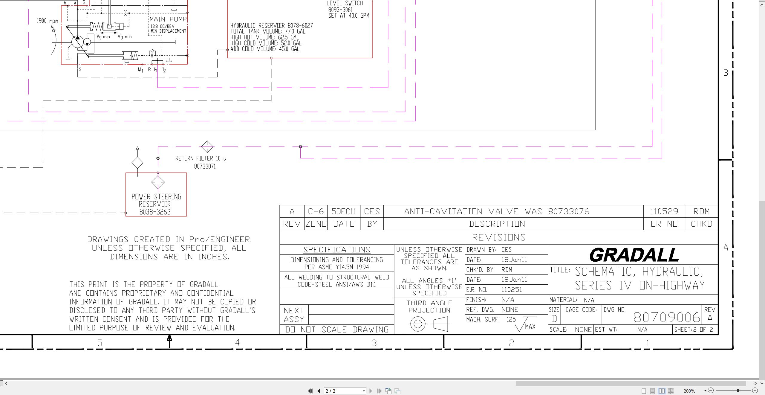 Gradall Excavator XL5100 Operators Parts Service Manual (4)