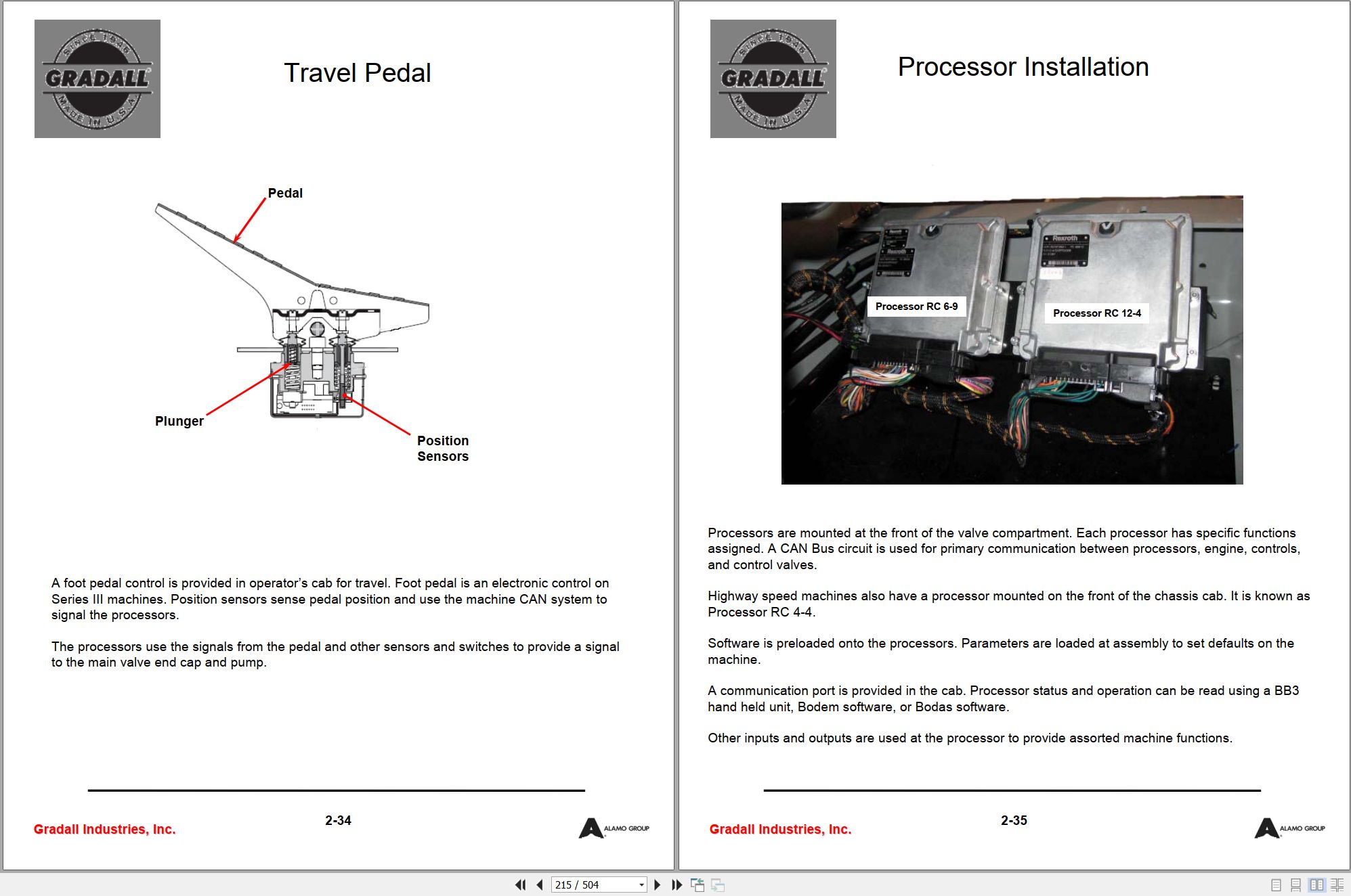 Gradall Excavator XL5100III Operators Parts Service Manual (2)