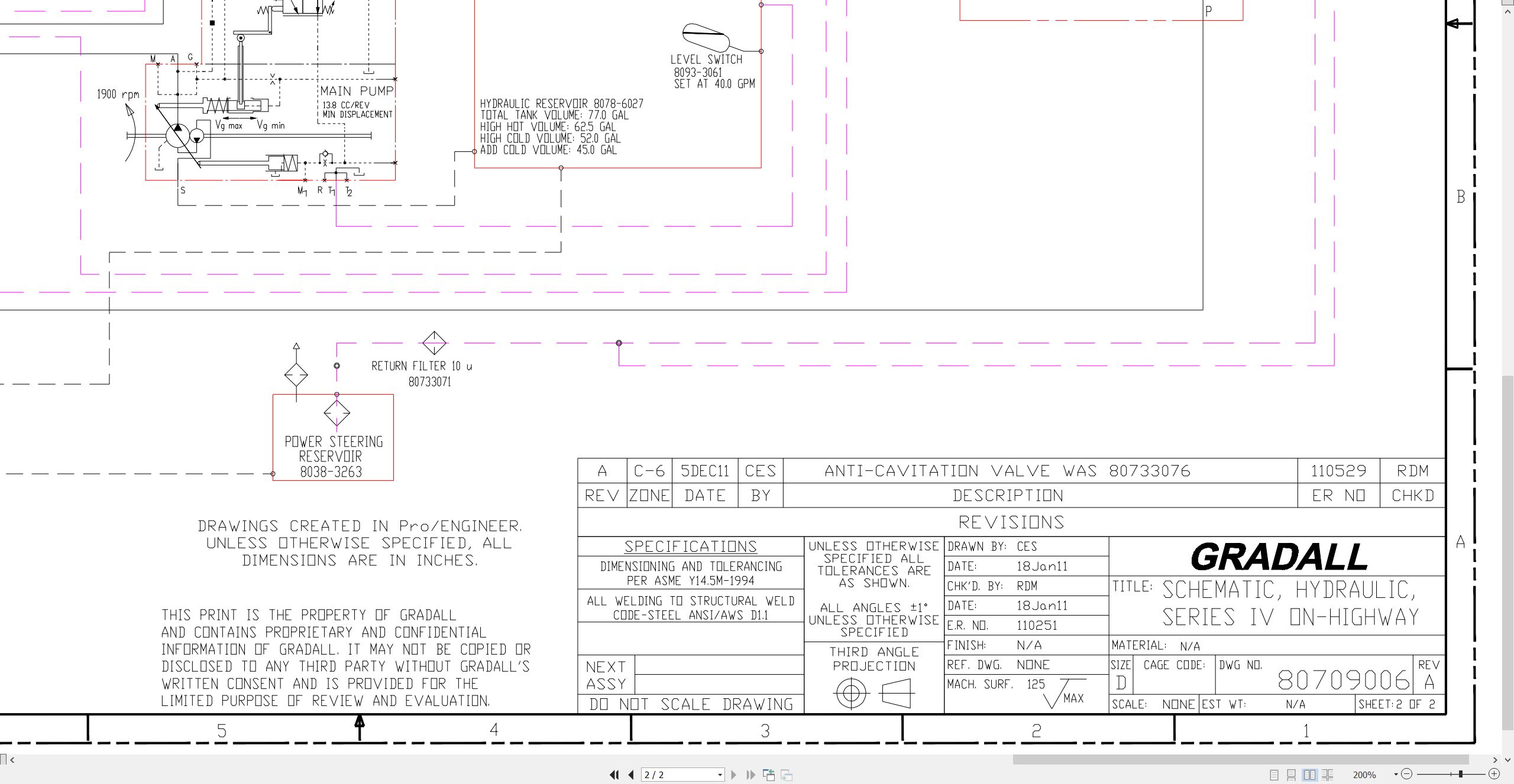 Gradall Excavator XL5100IV Operators Service Manual EN KO ES (4)