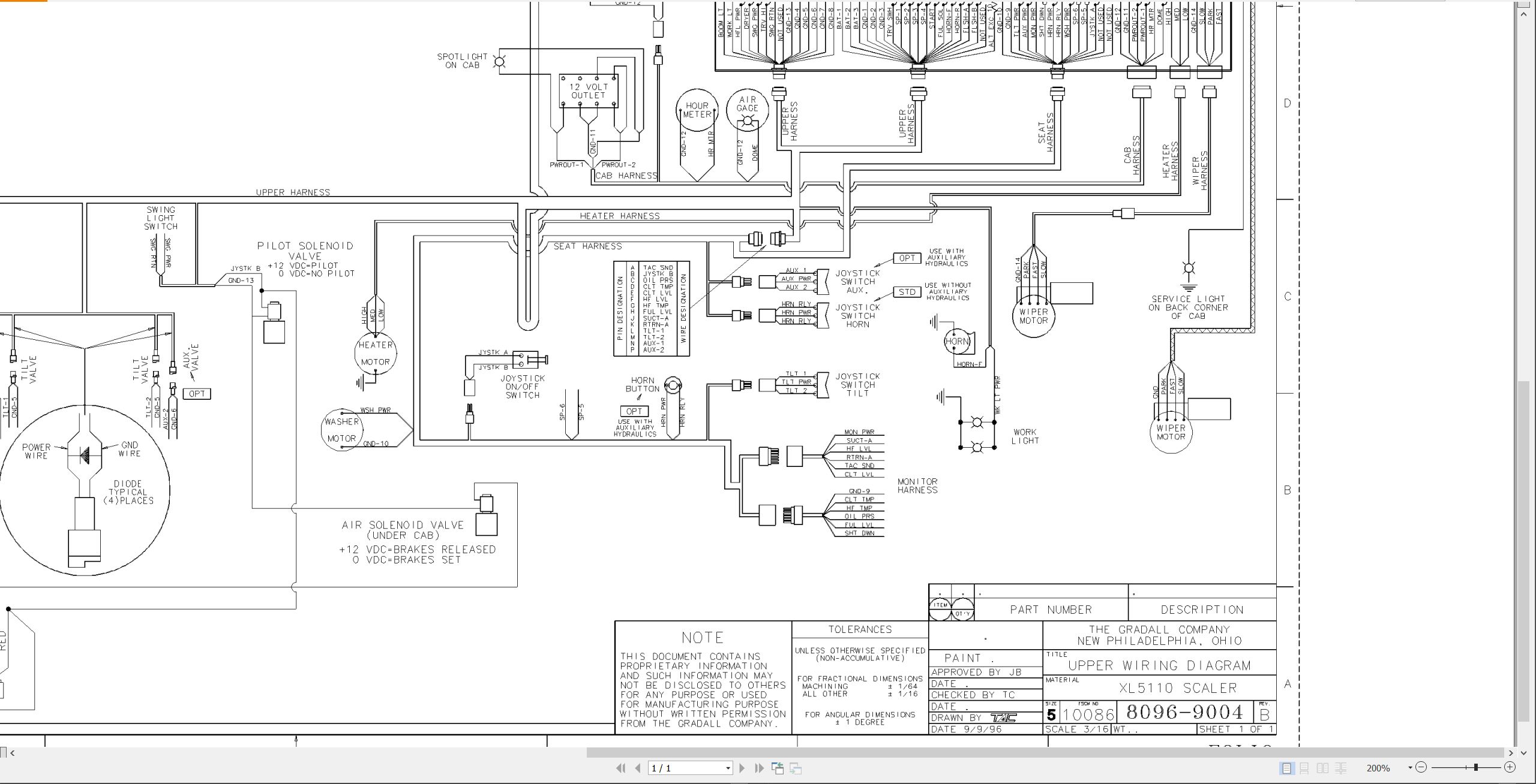 Gradall Excavator XL5110 Operators Parts Service Manual (3)