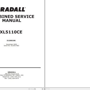 Gradall Excavator XL5110CE Operators Parts Service Manual (1)