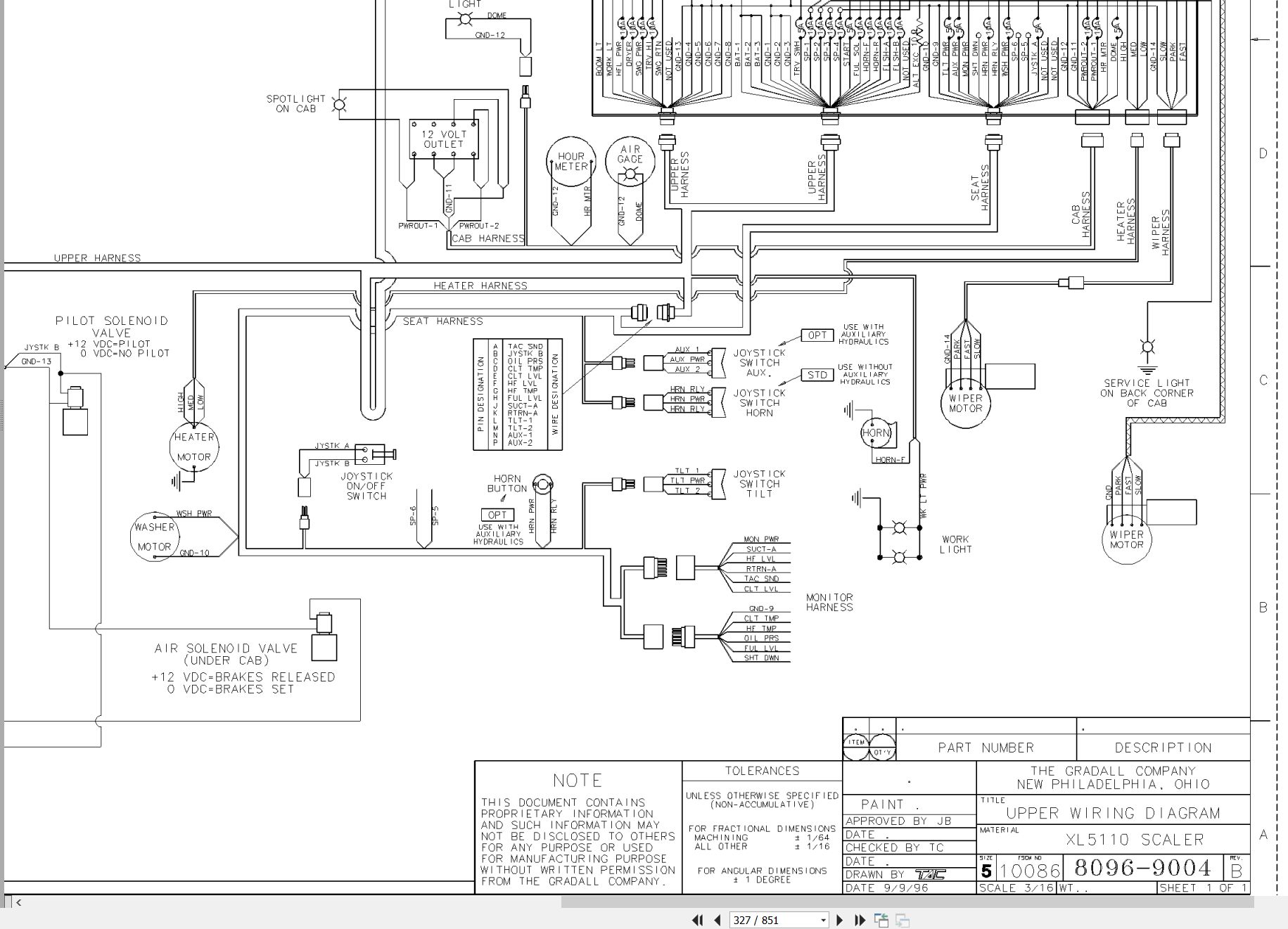 Gradall Excavator XL5110CE Operators Parts Service Manual (3)