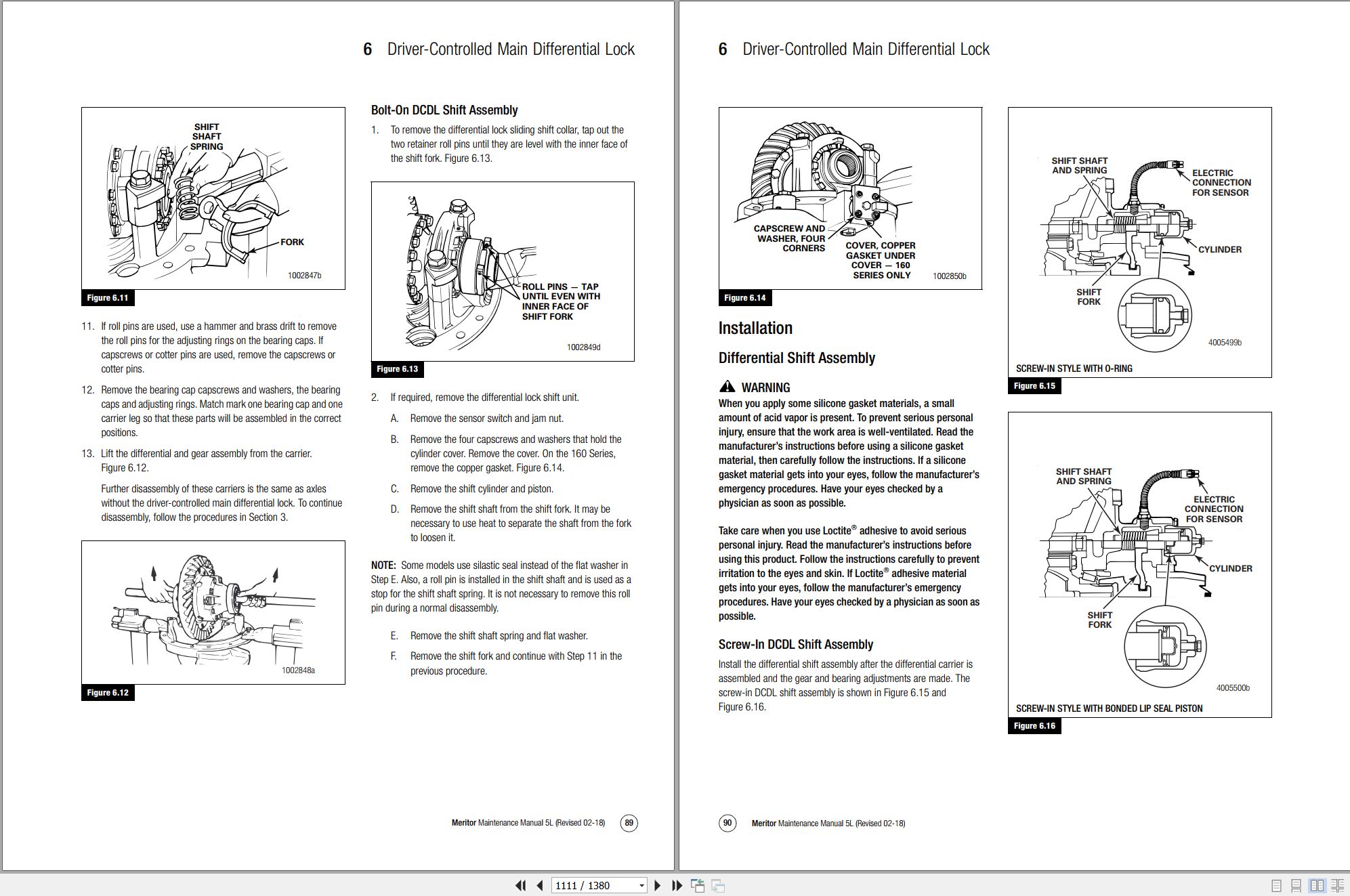 Gradall Excavator XL5130V Operators Parts Service Manual (2)