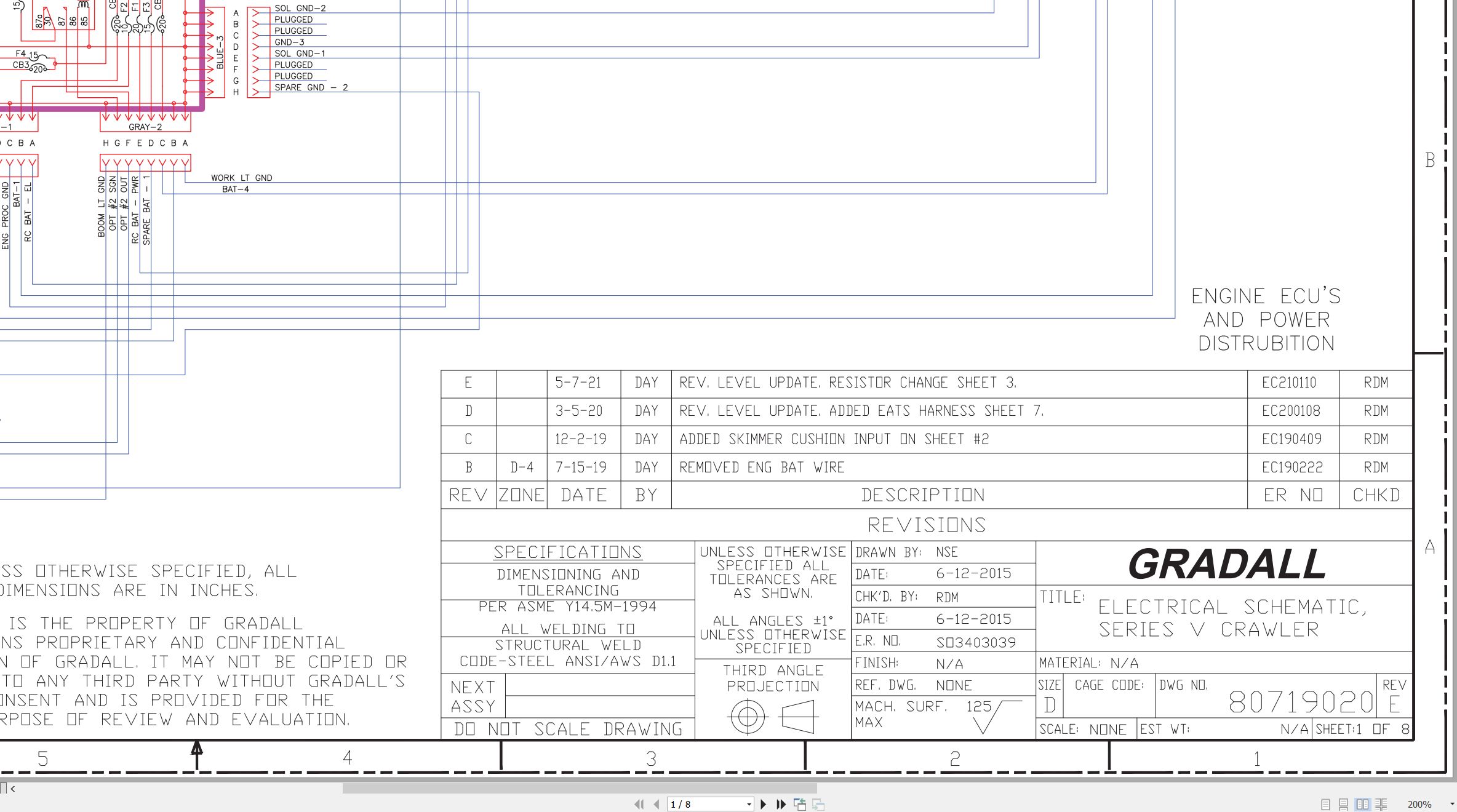 Gradall Excavator XL5200 Operators Parts Service Manual (3)