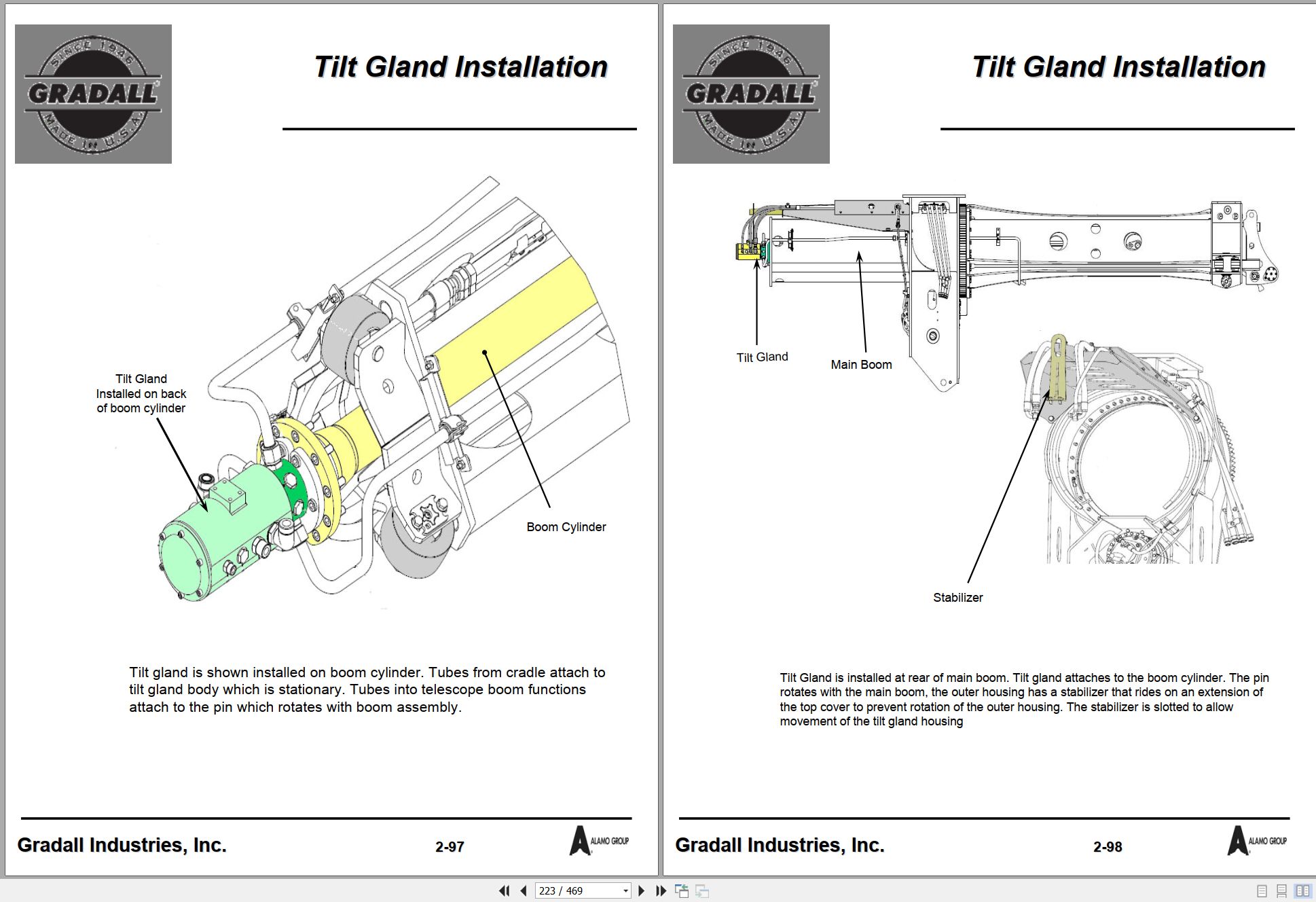 Gradall Excavator XL5200III Operators Parts Service Manual (2)