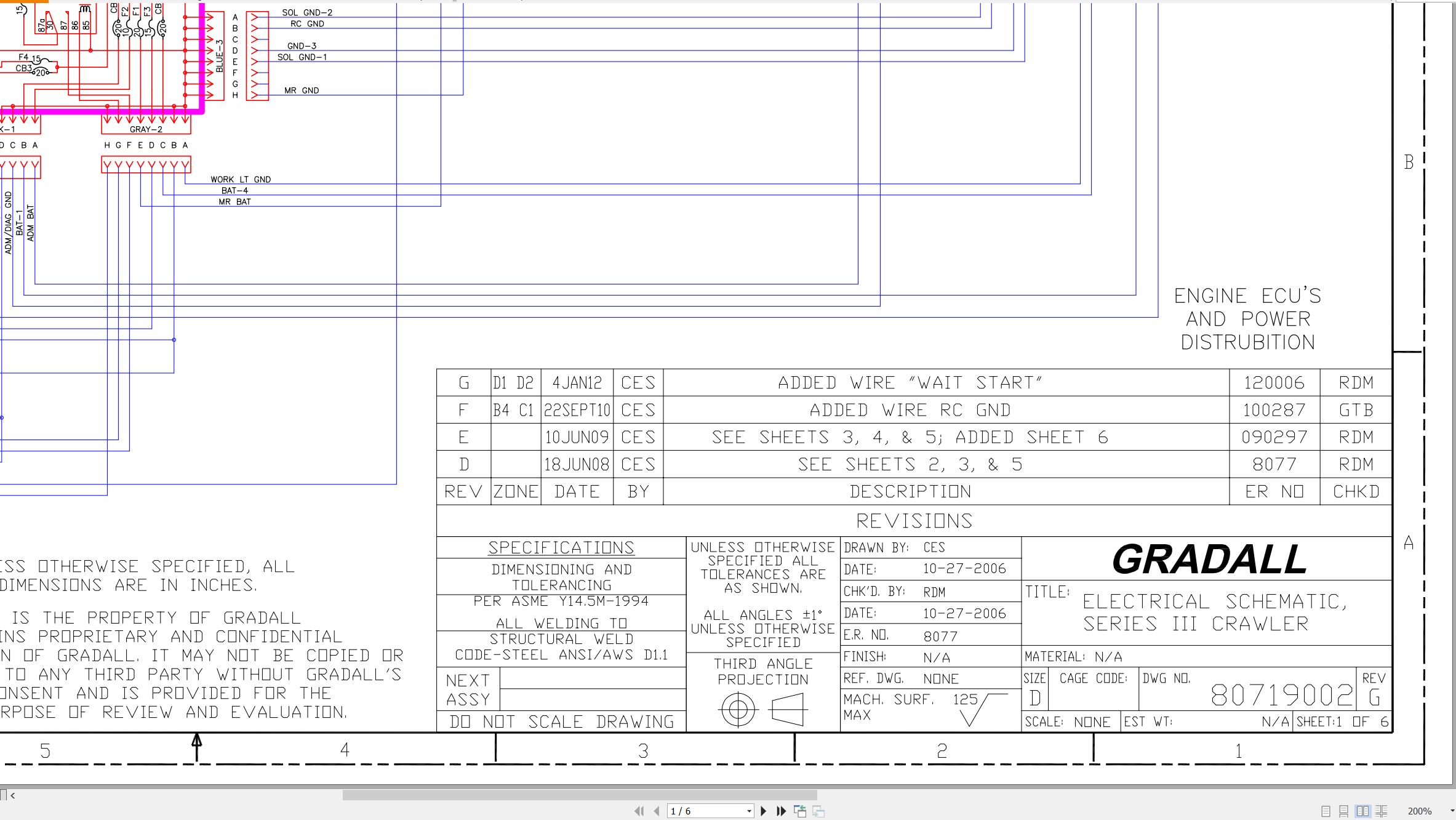 Gradall Excavator XL5200III Operators Parts Service Manual (3)