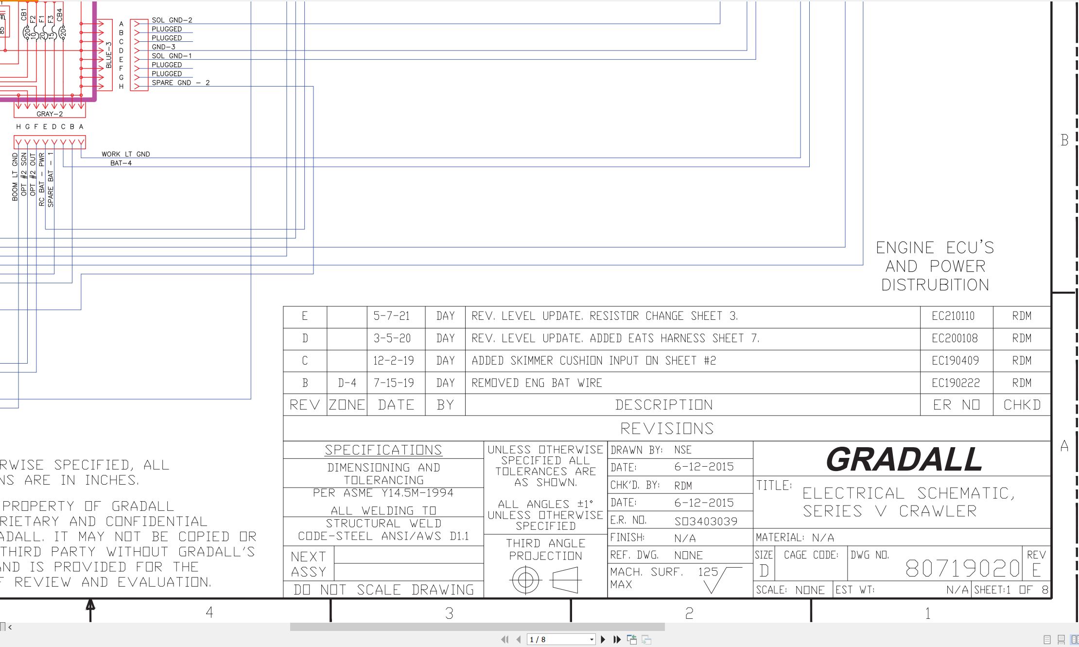 Gradall Excavator XL5200V Operators Parts Service Manual EN FR (3)