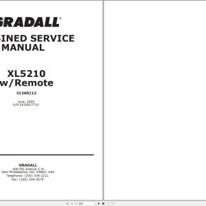 Gradall Excavator XL5210 Operators Parts Service Manual (1)