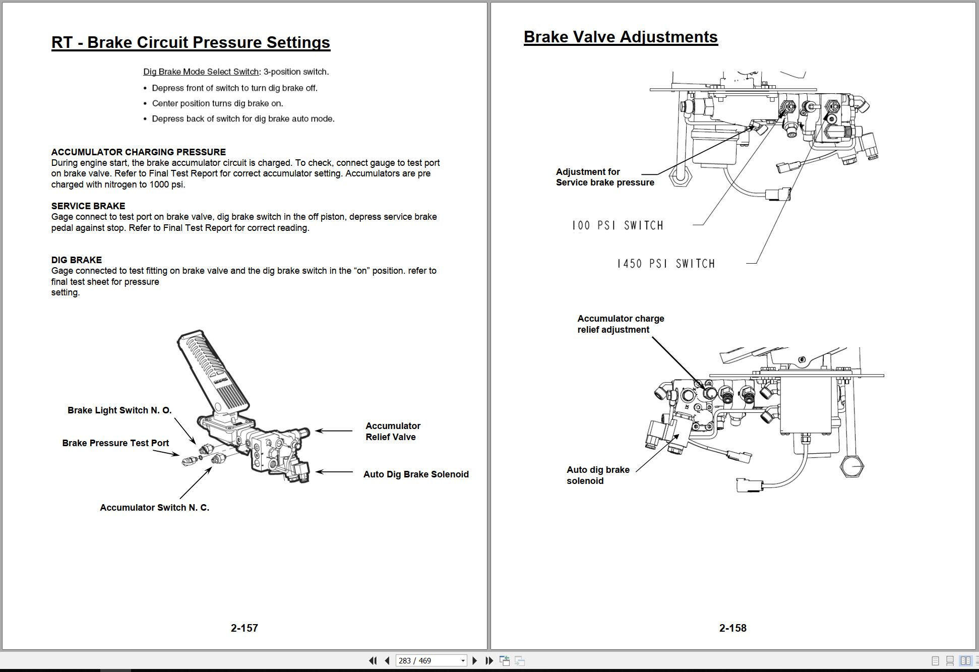 Gradall Excavator XL5210III Operators Parts Service Manual (2)