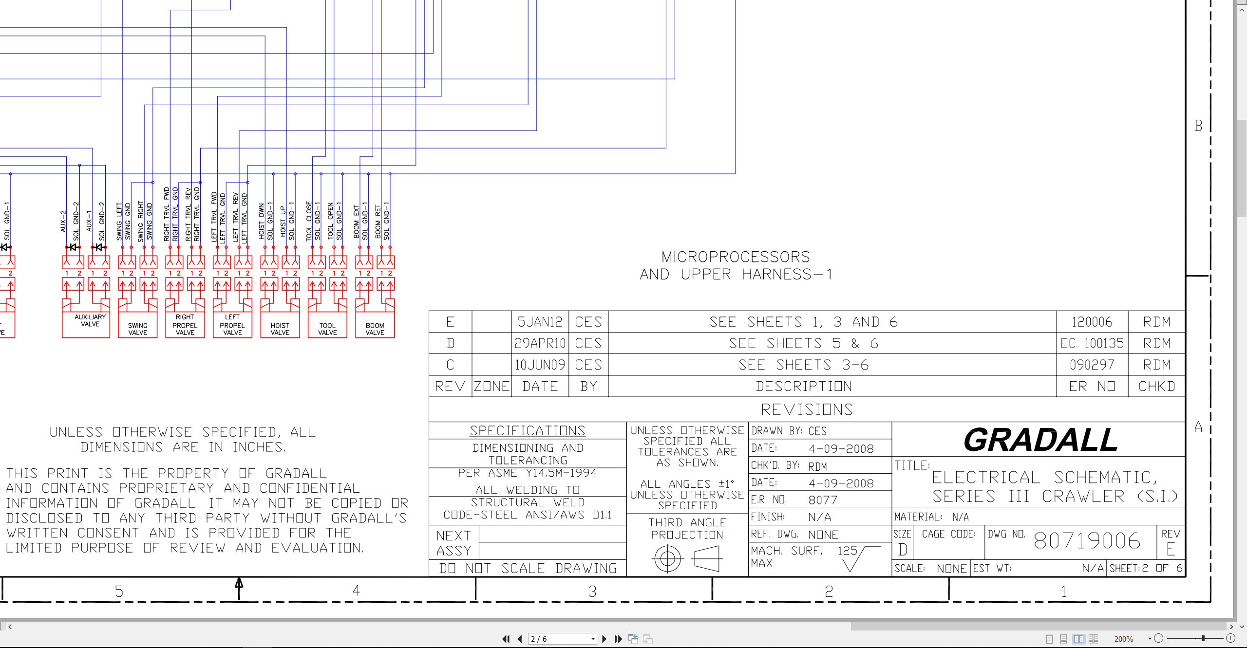 Gradall Excavator XL5210III Operators Parts Service Manual (3)