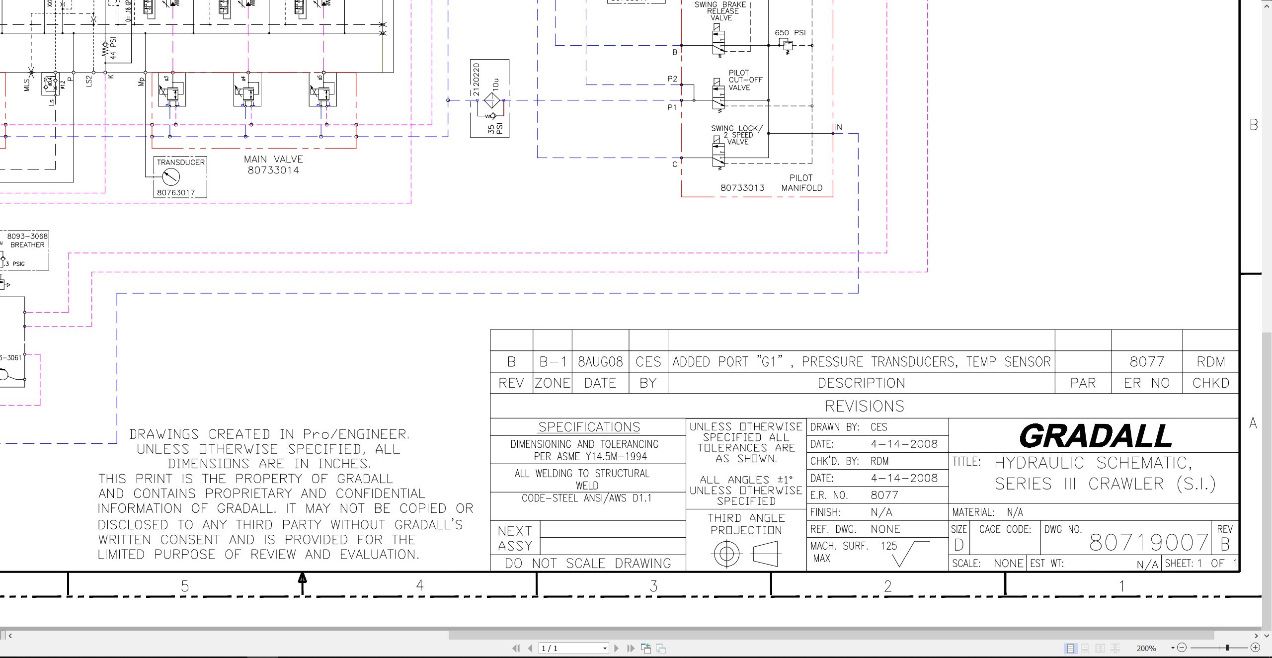 Gradall Excavator XL5210III Operators Parts Service Manual (4)