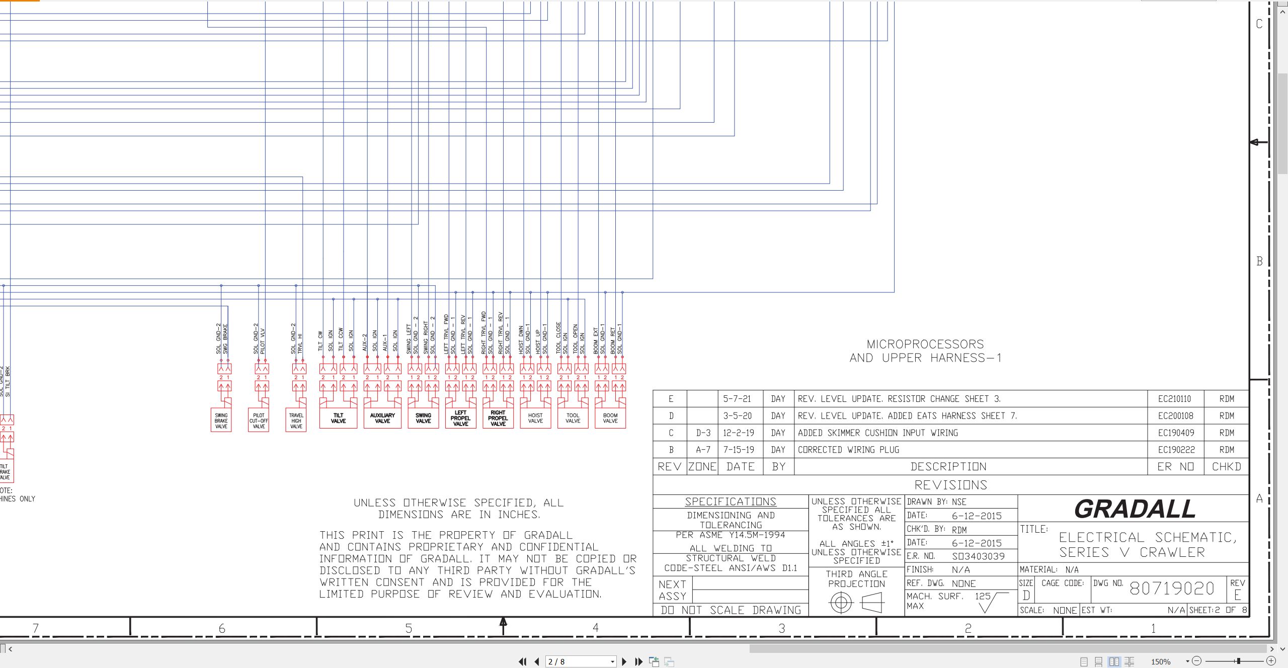 Gradall Excavator XL5210V Operators Parts Service Manual EN FR (3)