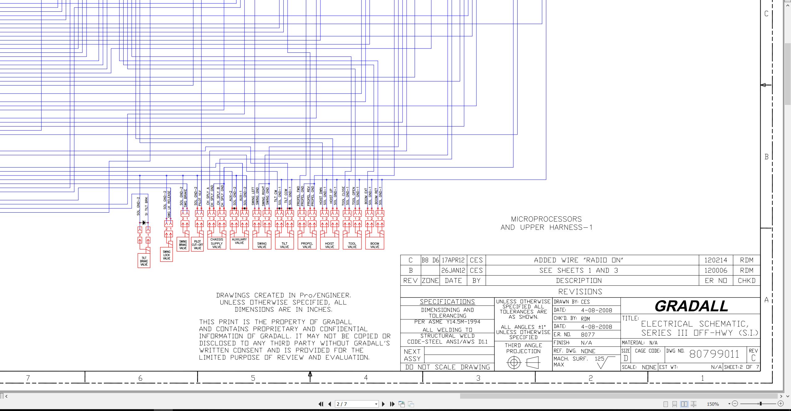 Gradall Excavator XL5310 Electrical Schematic (1)