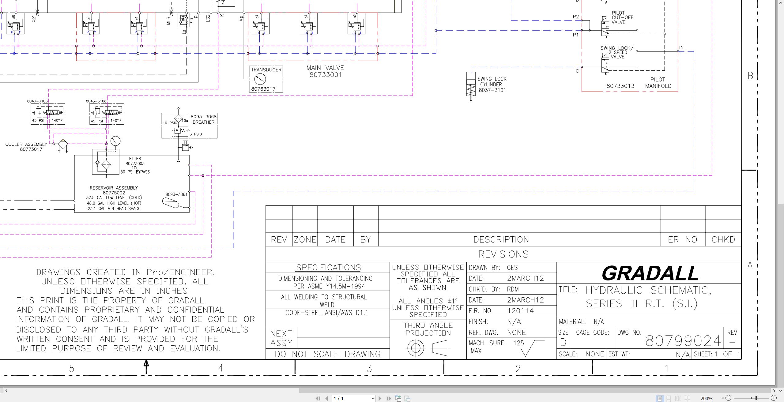 Gradall Excavator XL5310III Operators Parts Service Manual (4)