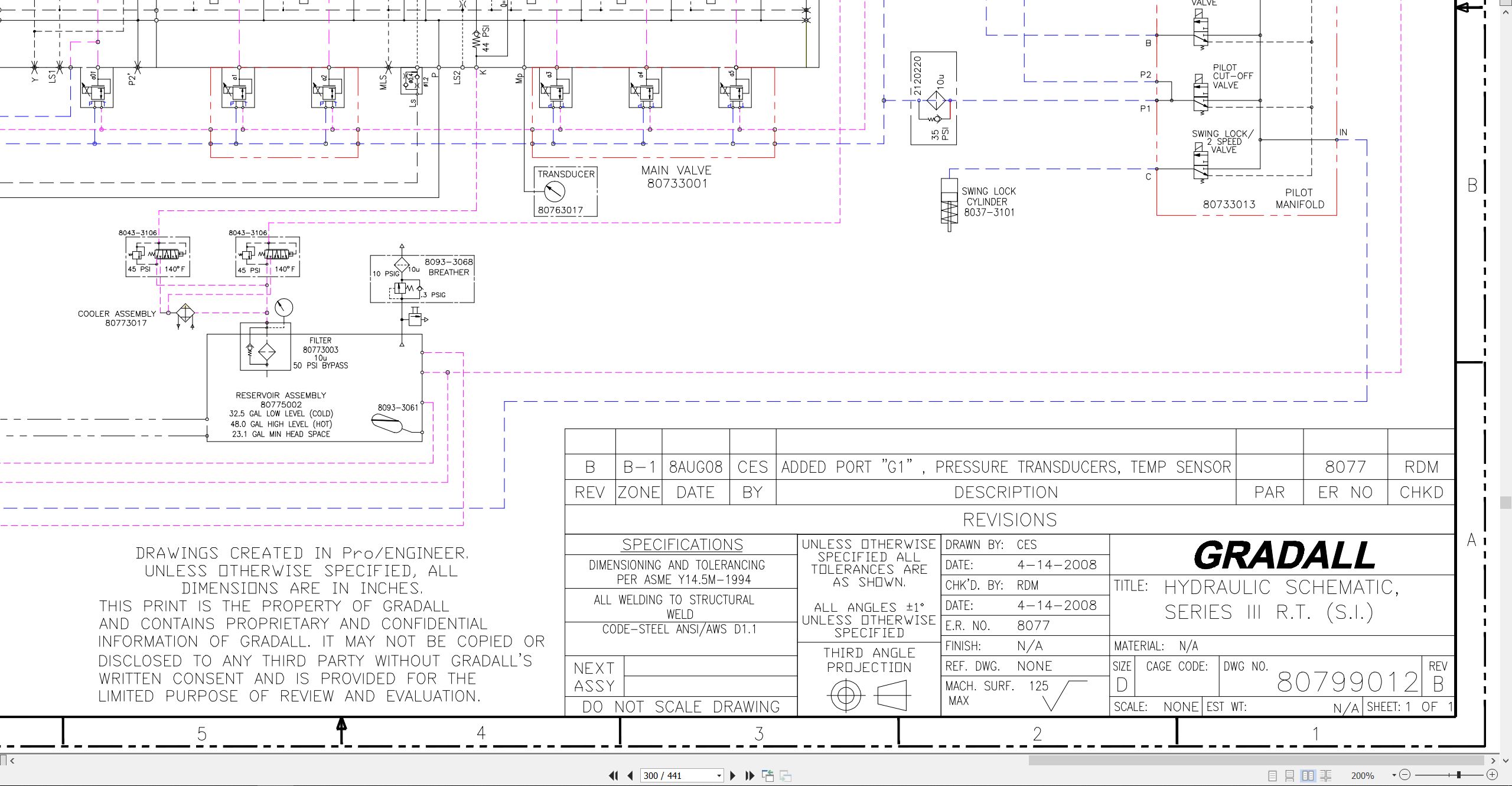 Gradall Excavator XL5320III Operators Parts Service Manual (4)