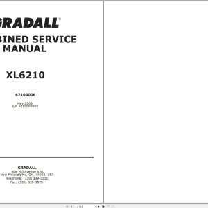Gradall Excavator XL6210 Operators Parts Service Manual (1)