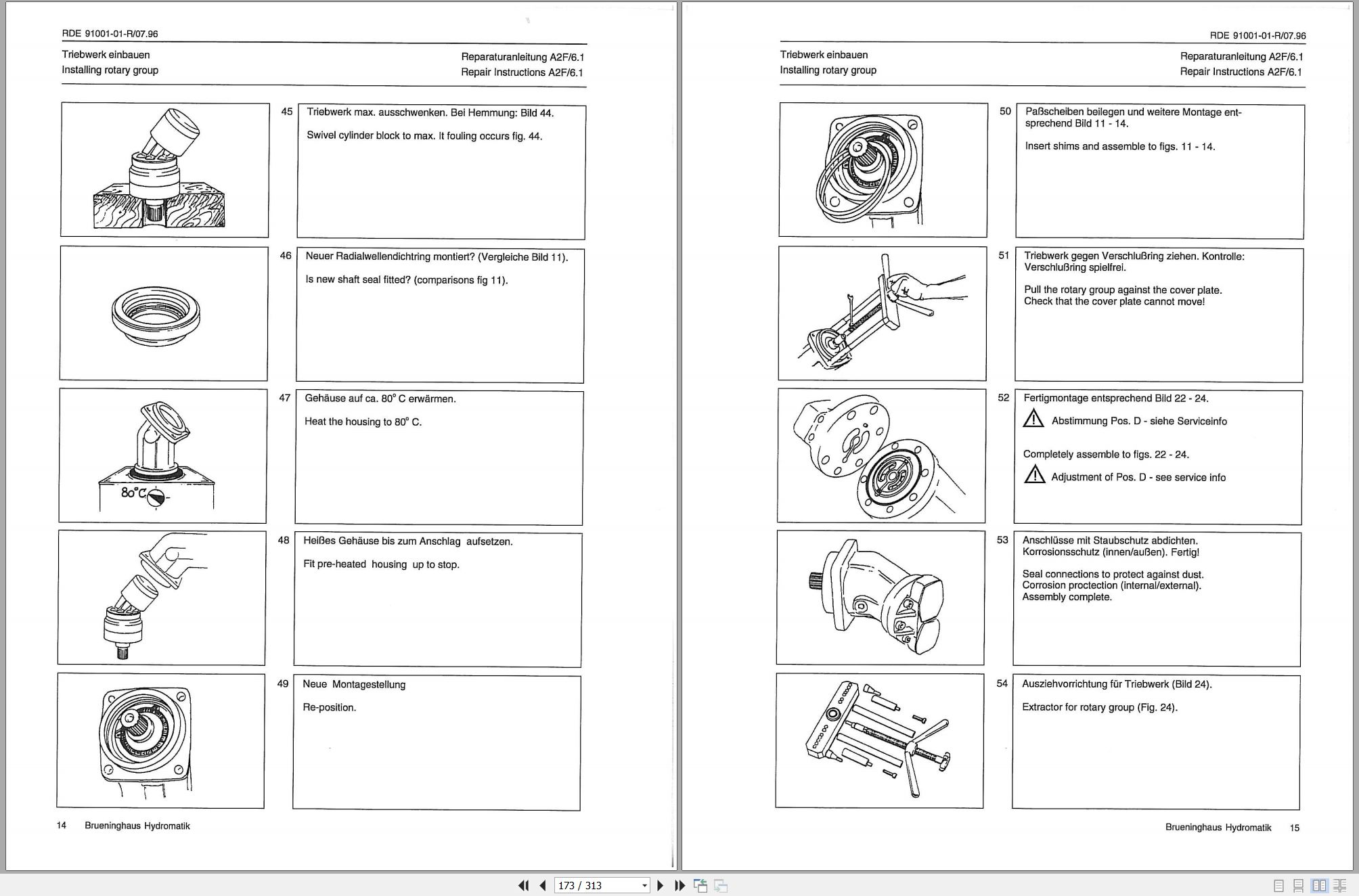 Gradall Excavator XL6210 Operators Parts Service Manual (2)