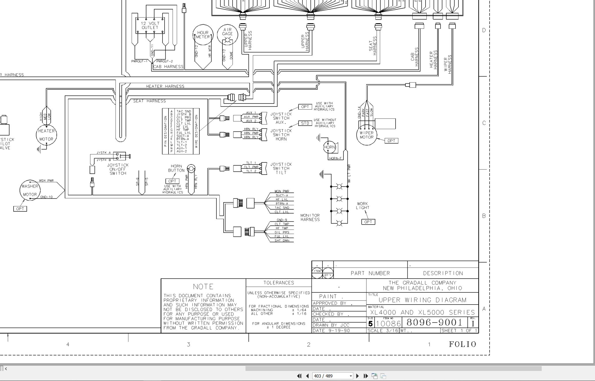 Gradall Excavator XL6210 Operators Parts Service Manual (3)