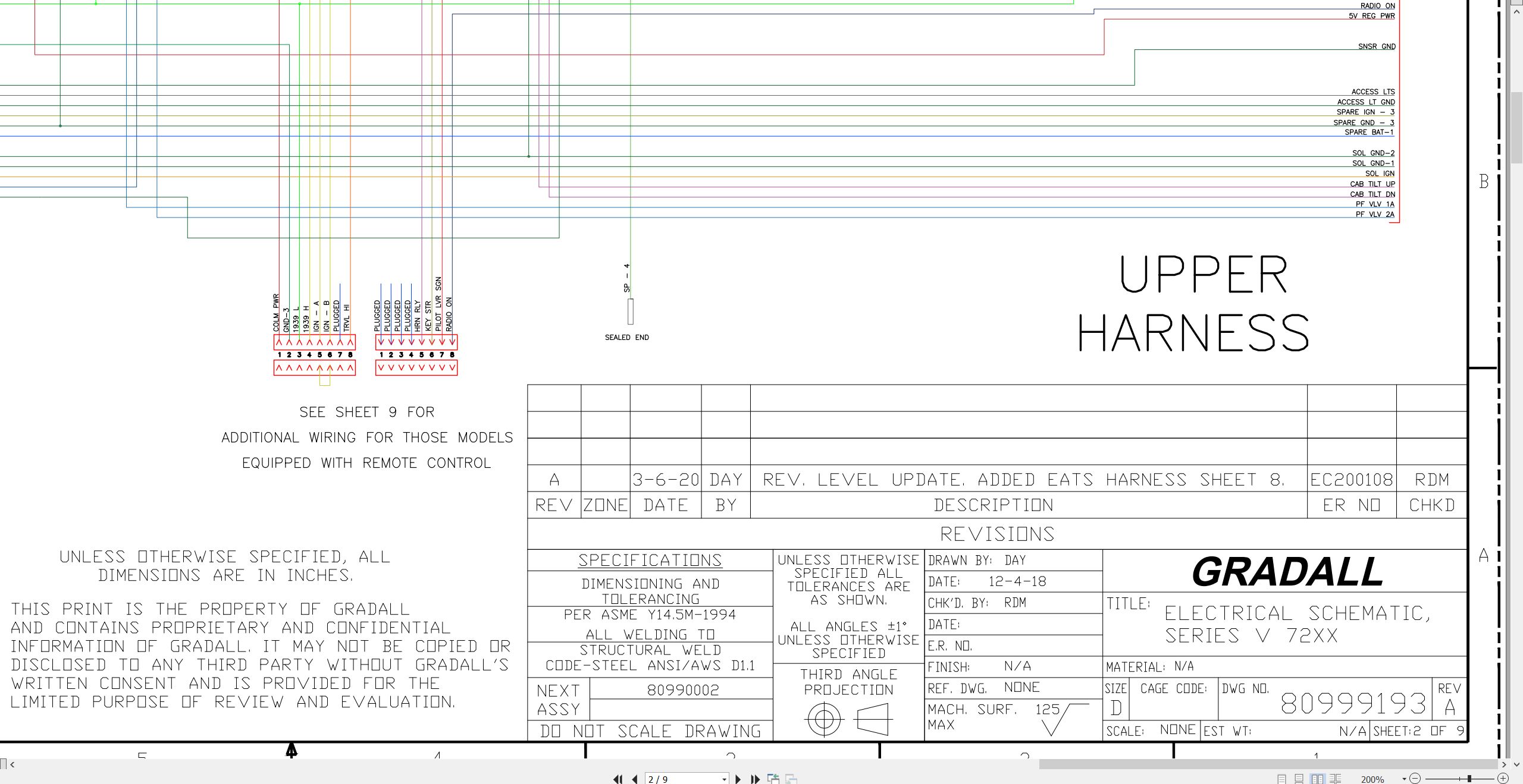 Gradall Excavator XL7210 Electrical Schematic (1)