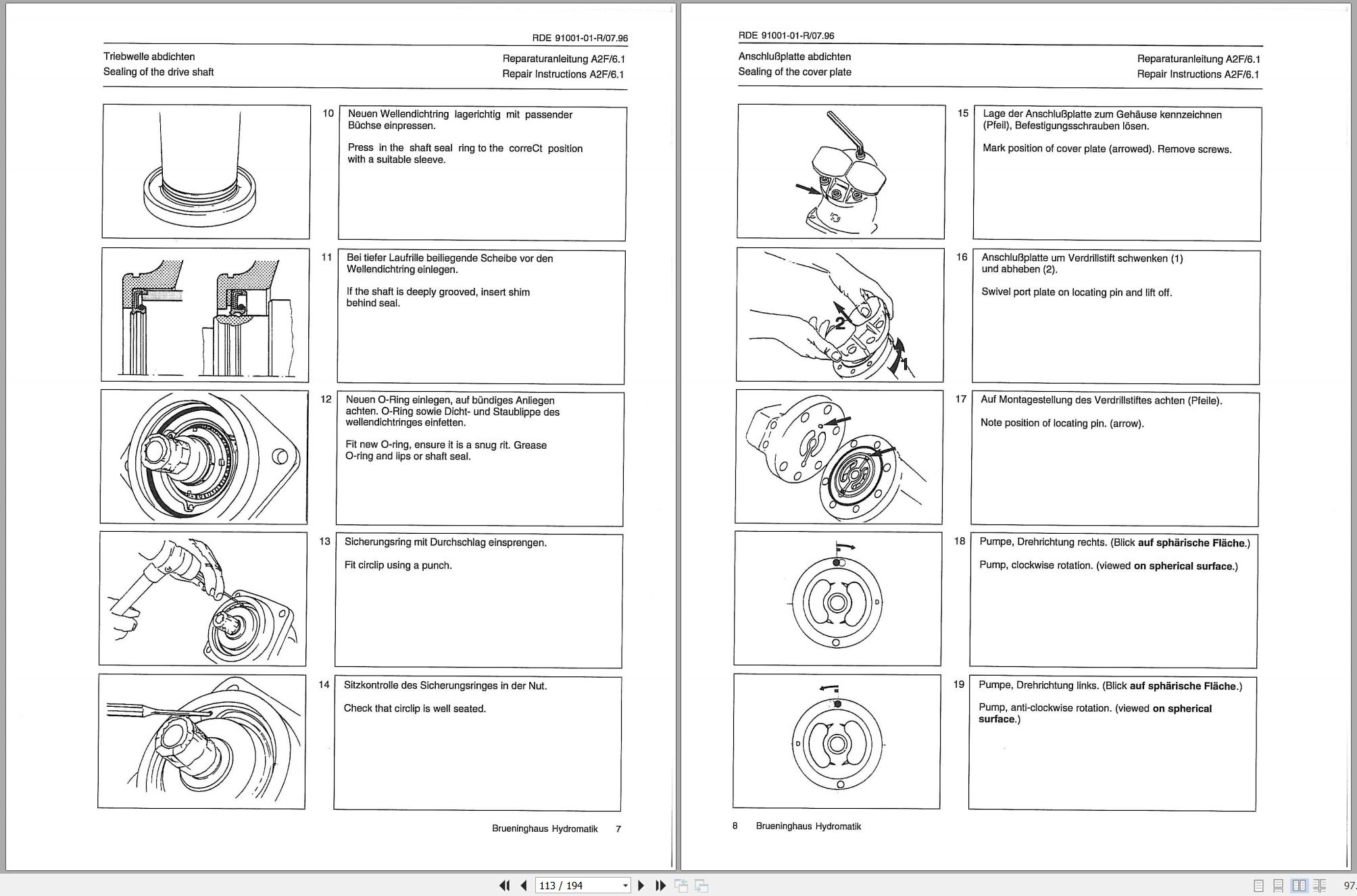 Gradall Excavator XL7210II Operators Parts Service Manual (2)