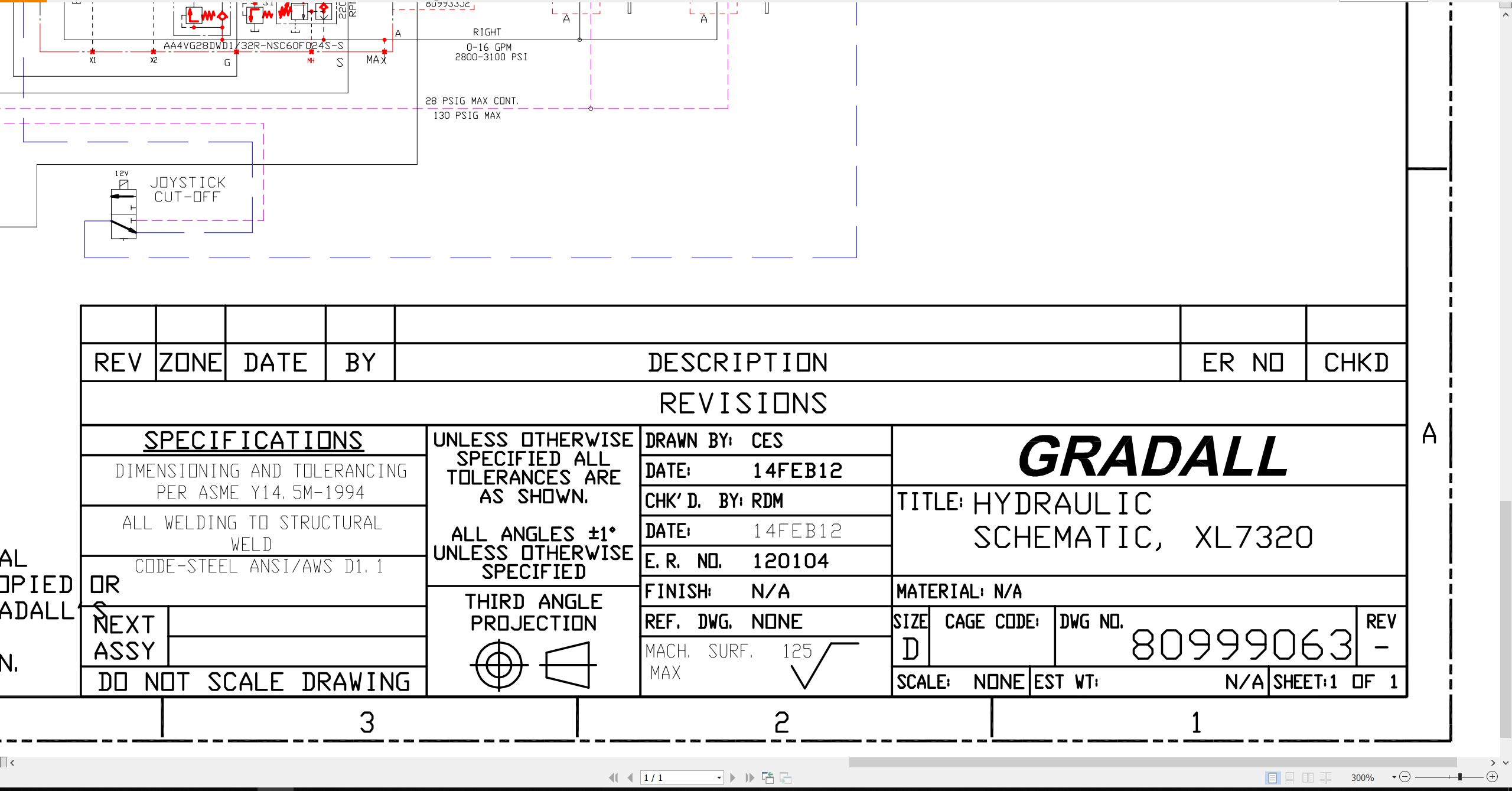 Gradall Excavator XL7320 Operators Parts Service Manual (4)