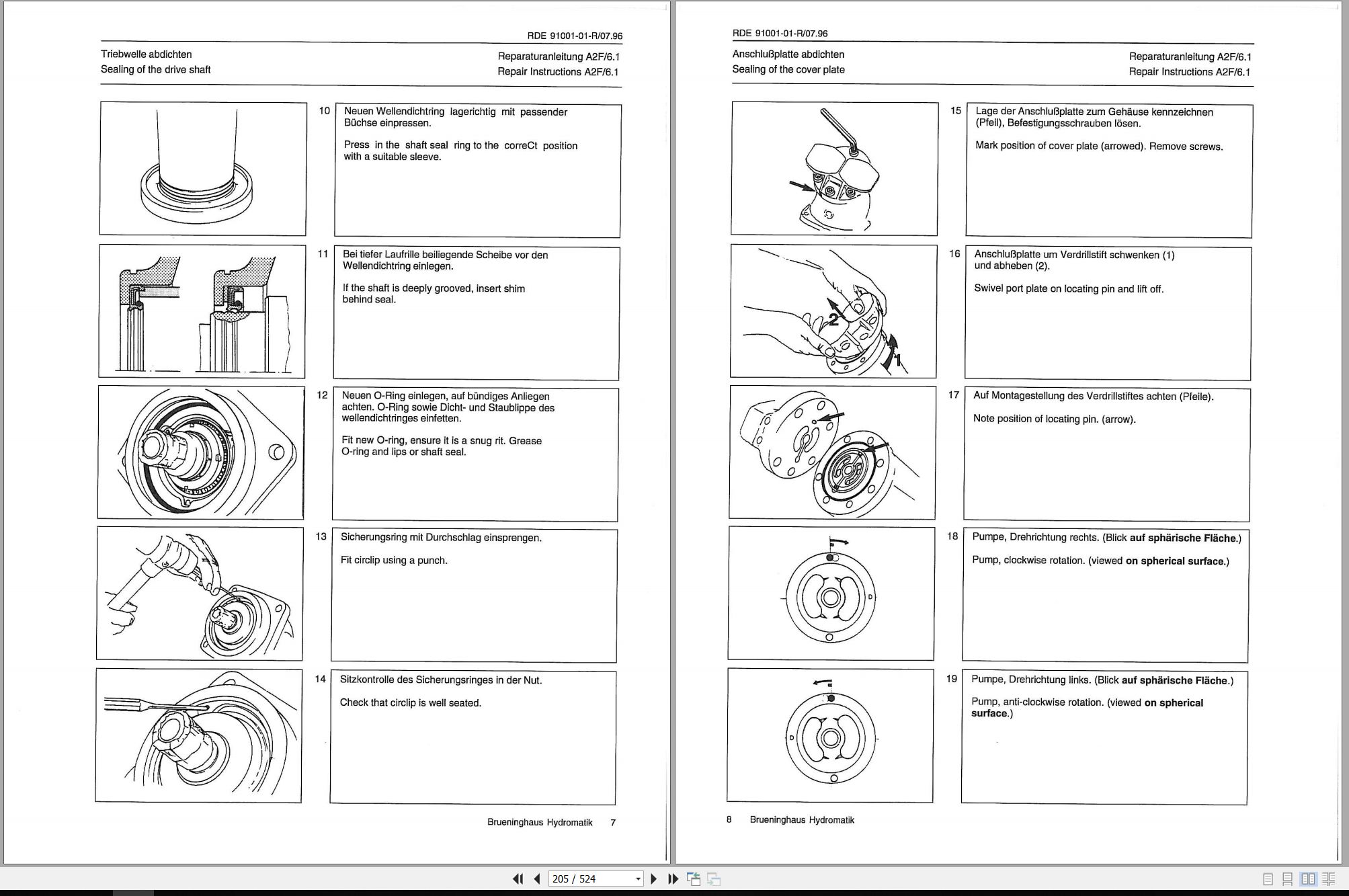 Gradall Excavator XL7320II Operators Parts Service Manual (2)