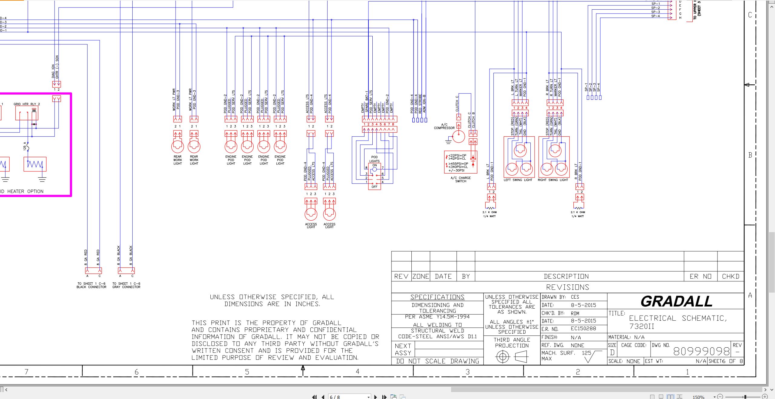 Gradall Excavator XL7320II Operators Parts Service Manual (3)