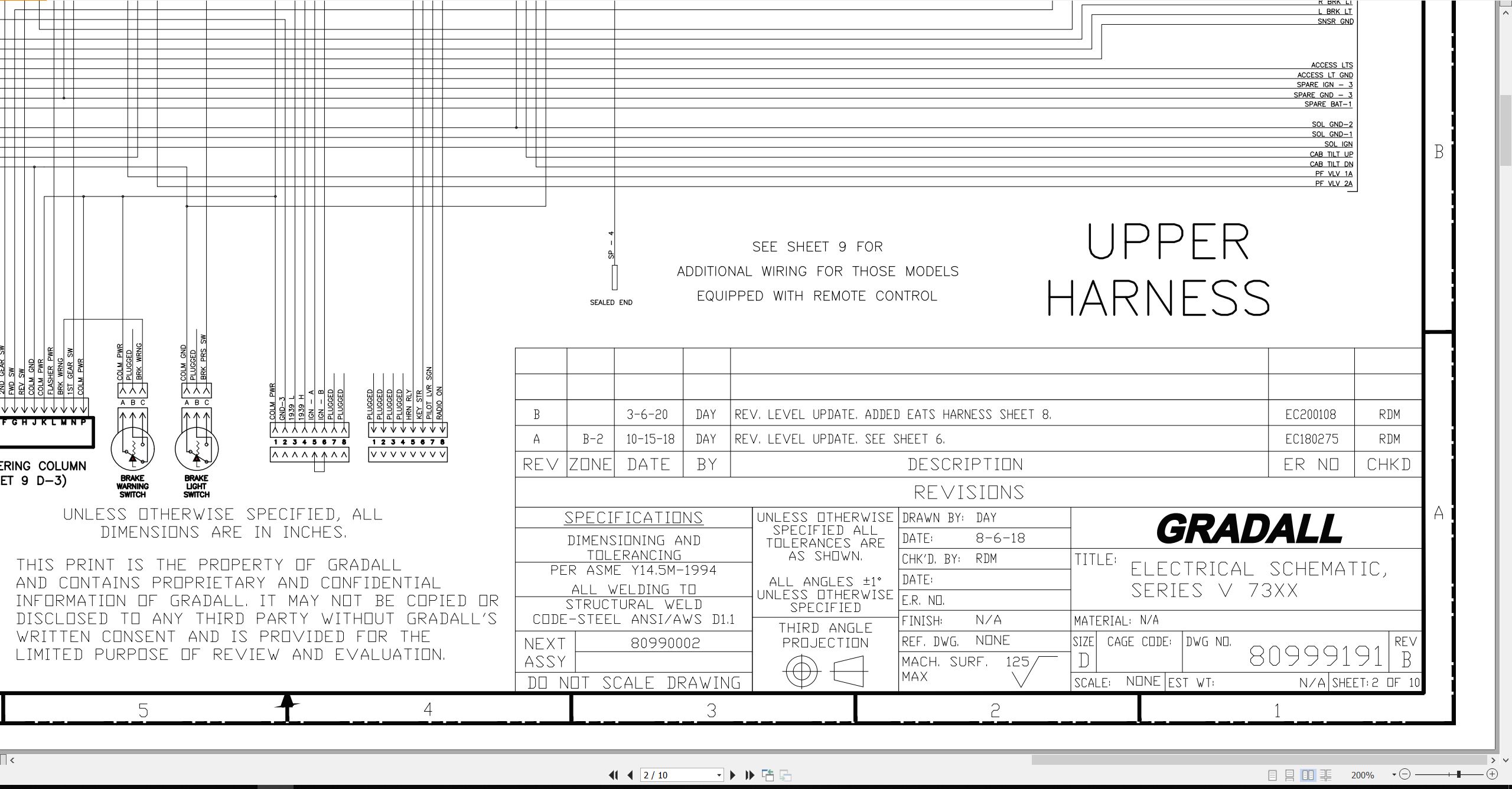 Gradall Excavator XL7320V Operators Parts Service Manual (3)
