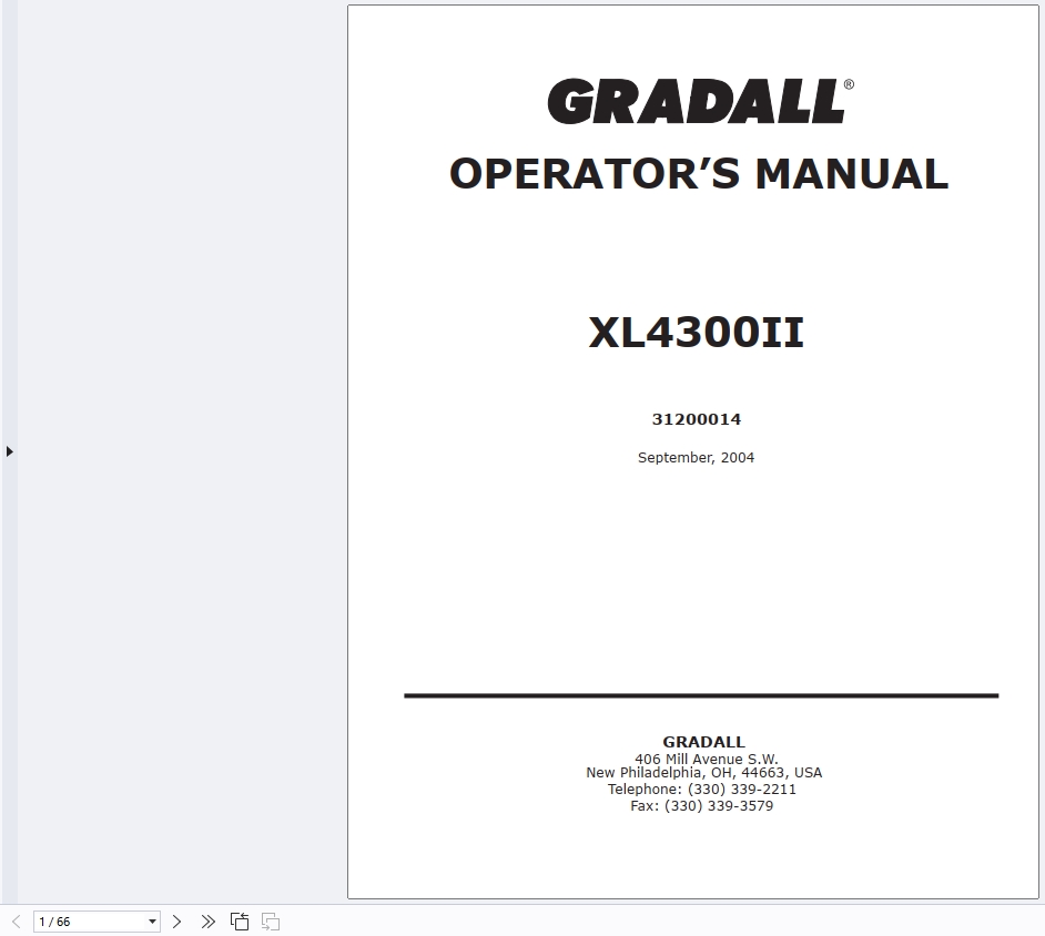 Gradall Industries 11 GB PDF Service Operator Technical Parts Manual Update 2026 (4)